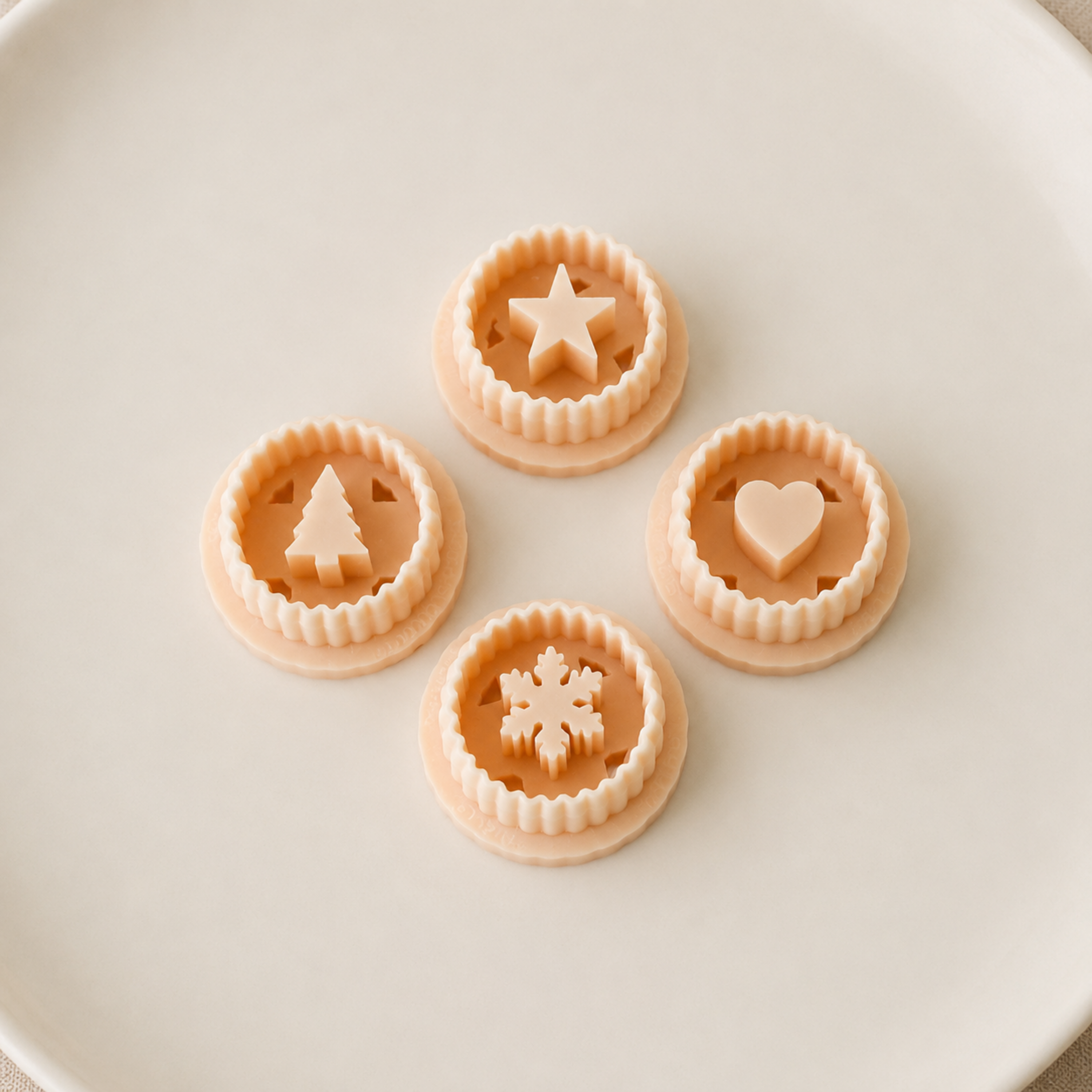 Jam Sandwich Cookies Polymer Clay Christmas Cutter Set