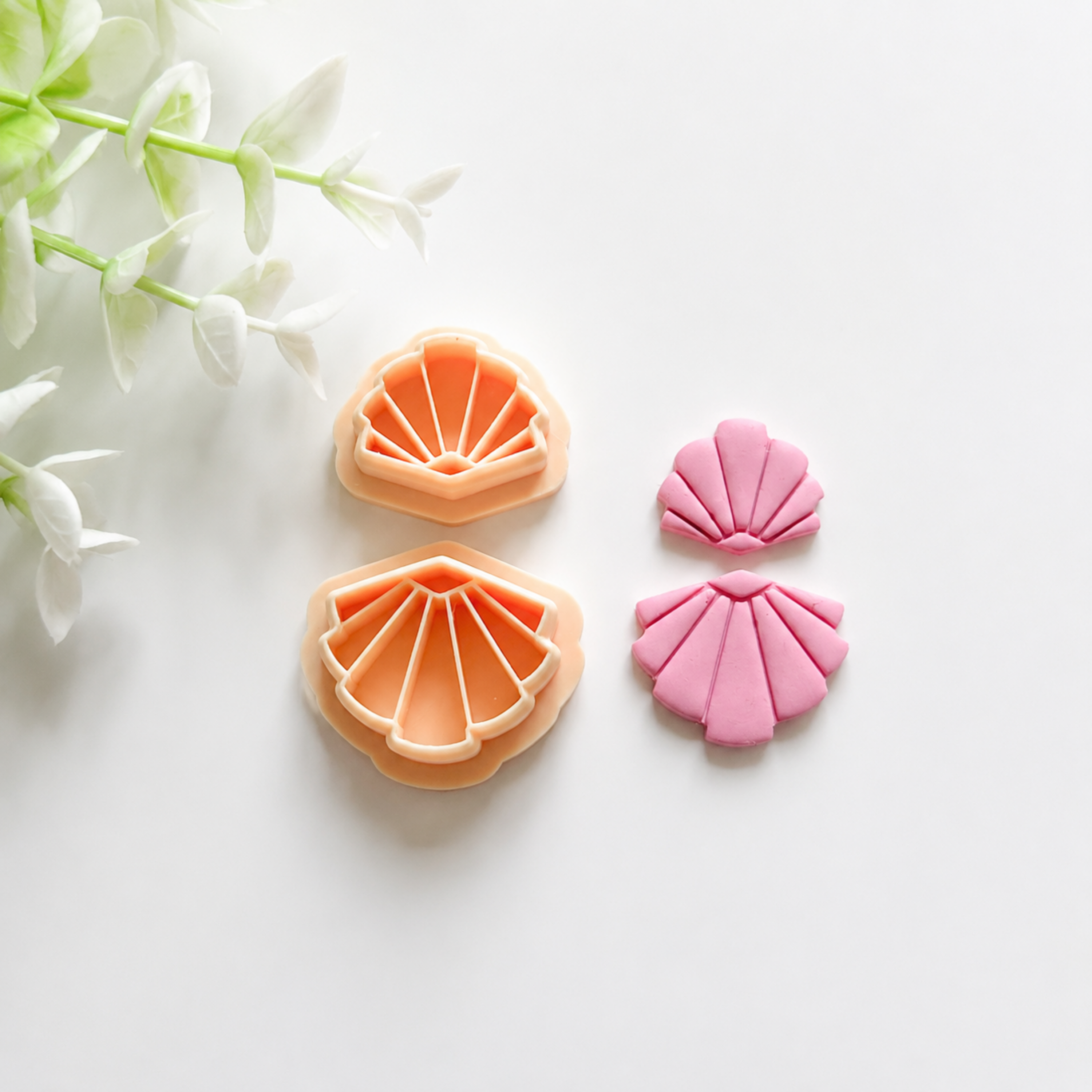 Art Deco Modern Polymer Clay Cutter Set- 2 Pieces