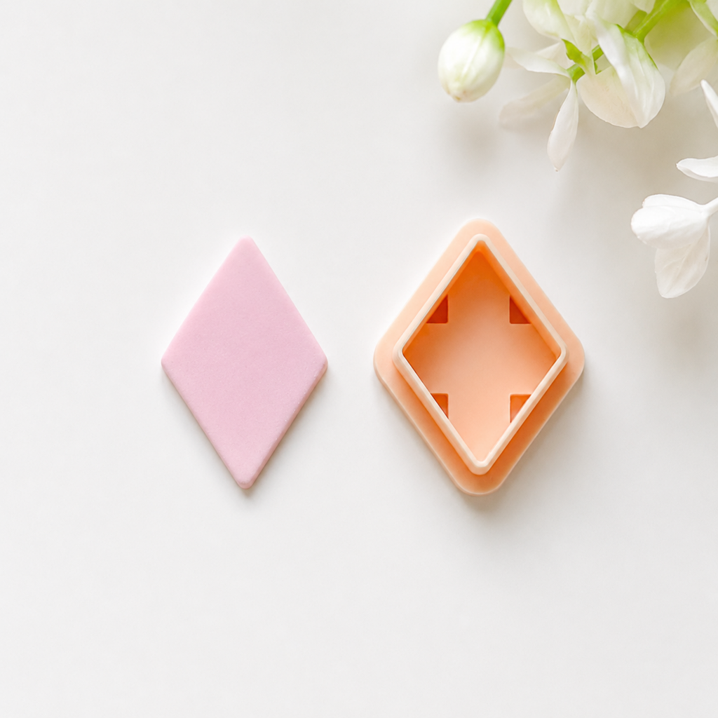 Rhombus Geometric Polymer Clay Cutter- Basic Shape Cutter
