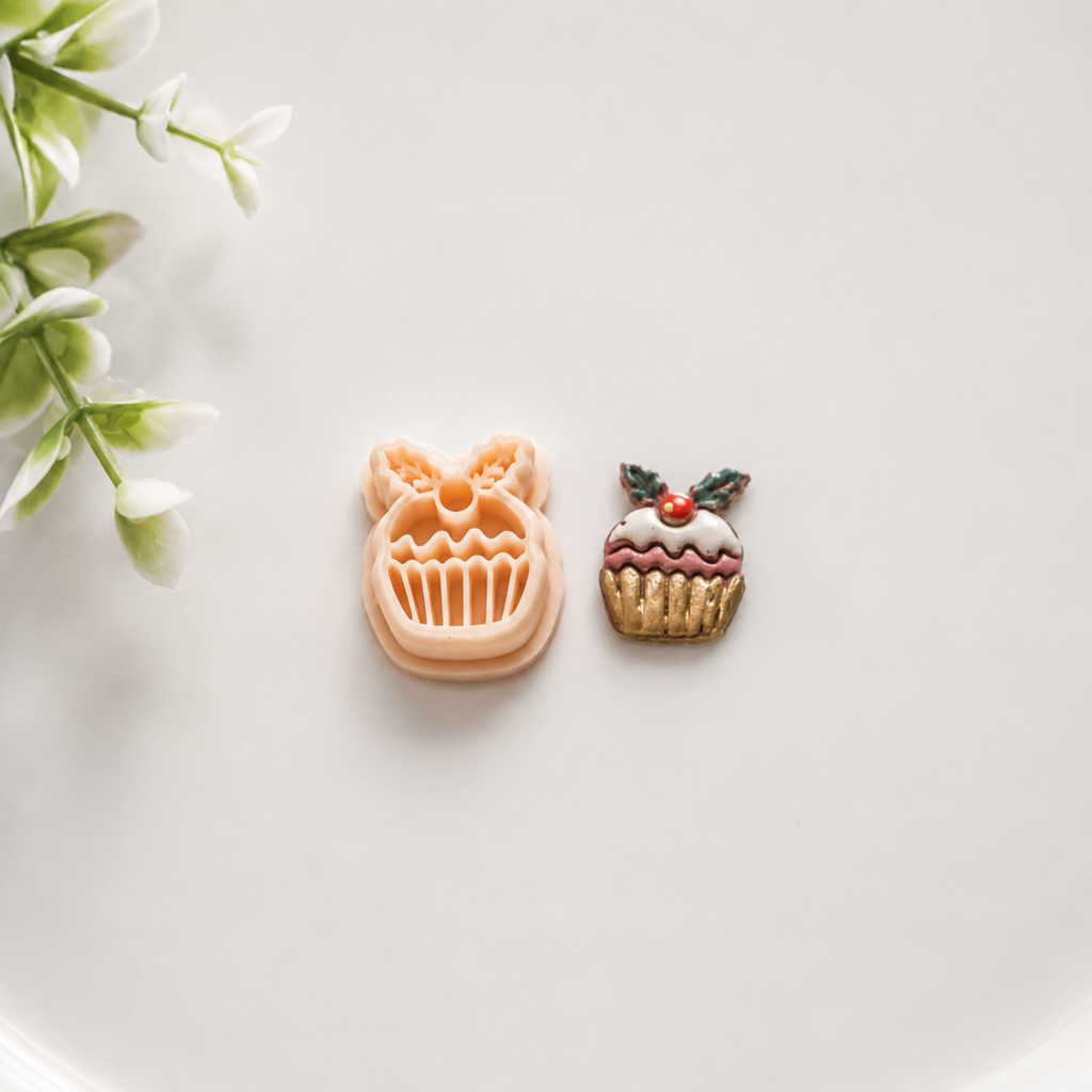 Cupcake Polymer Clay Festive Cutter