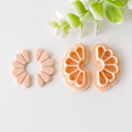 Boho Half Flower Polymer Clay Earring Cutter