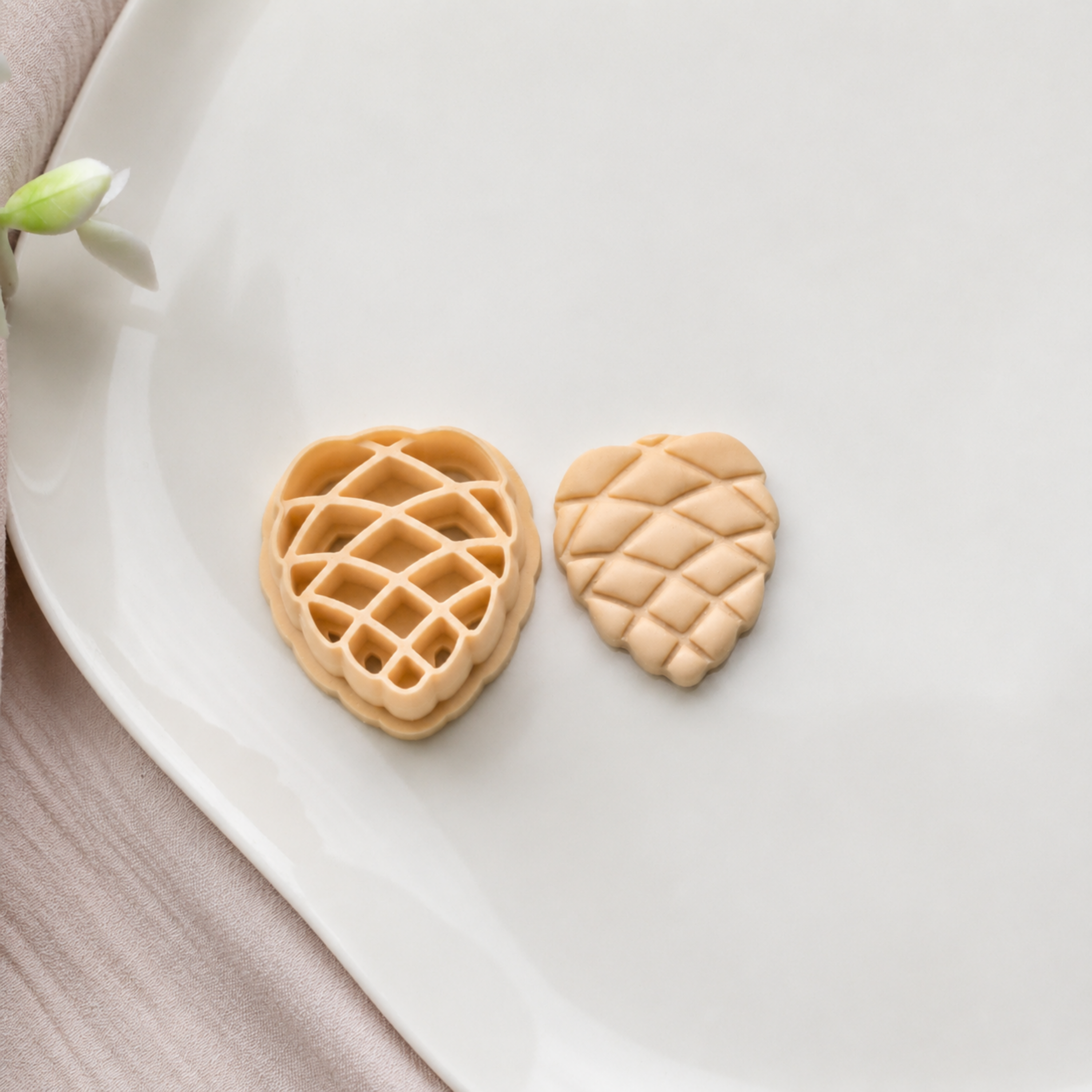 Christmas Pine Cone Polymer Clay Cutter