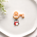 Winter Penguin with Scarf Christmas Polymer Clay Cutter Set