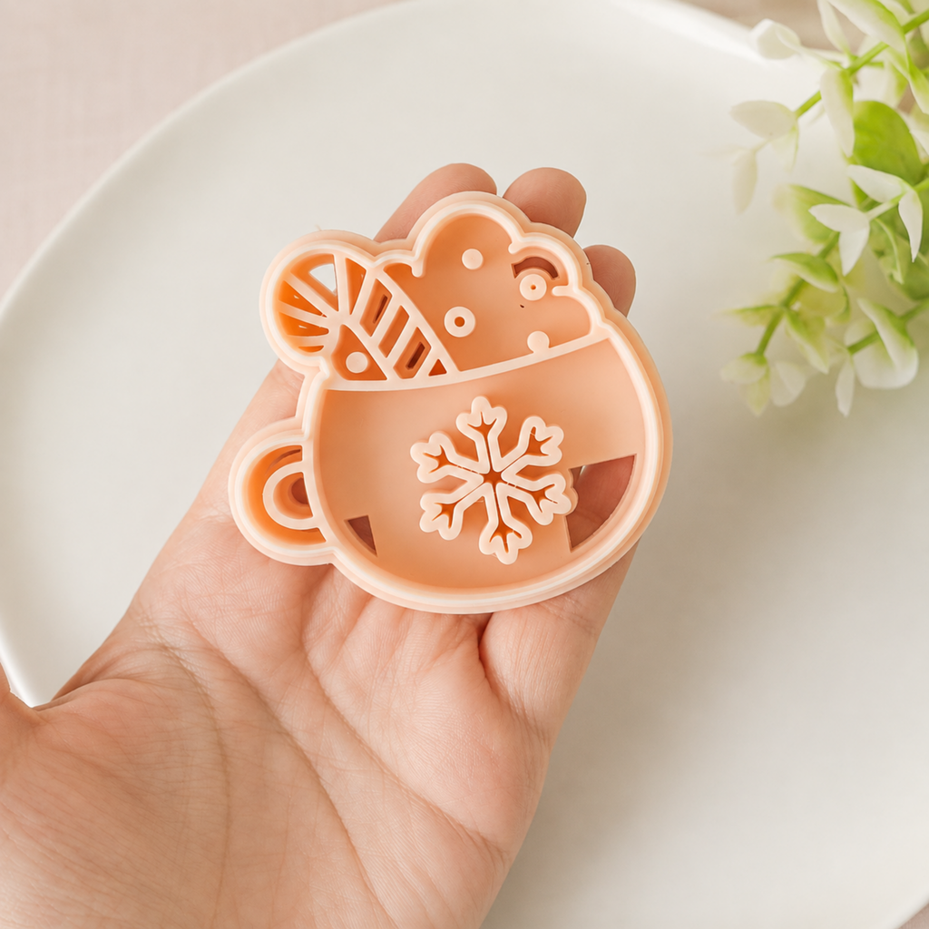Christmas Mug Polymer Clay Ornament Cutter