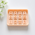 12 Mini Flower Cutters with Storage Box