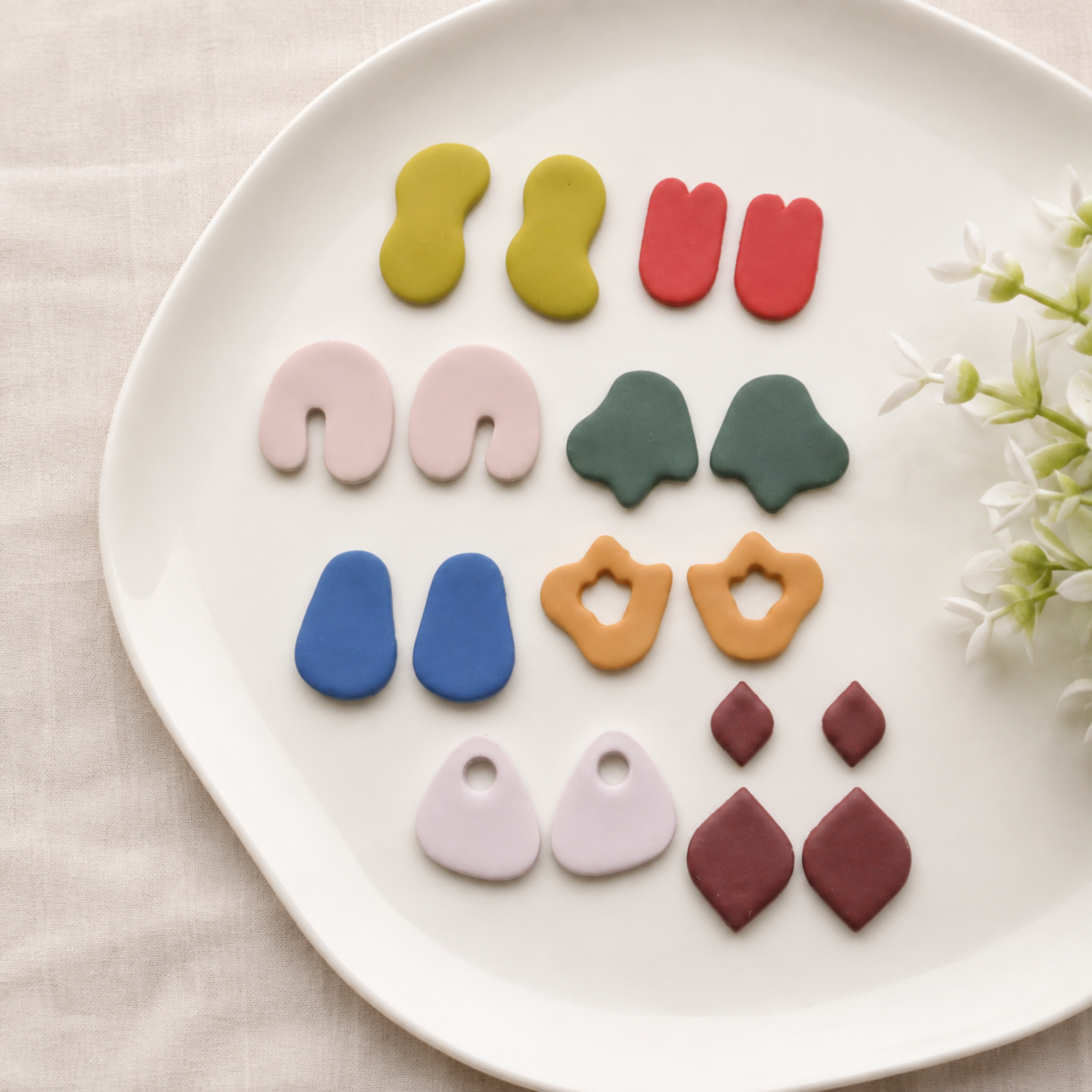Abstract Polymer Clay Earring Cutter Set