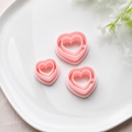 Thin Heart Valentine's Day Polymer Clay Cutter Set