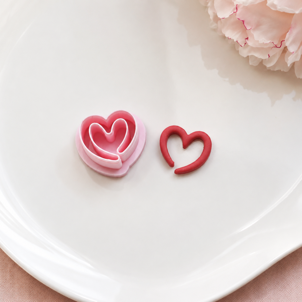 Heart Outline Polymer Clay Cutter