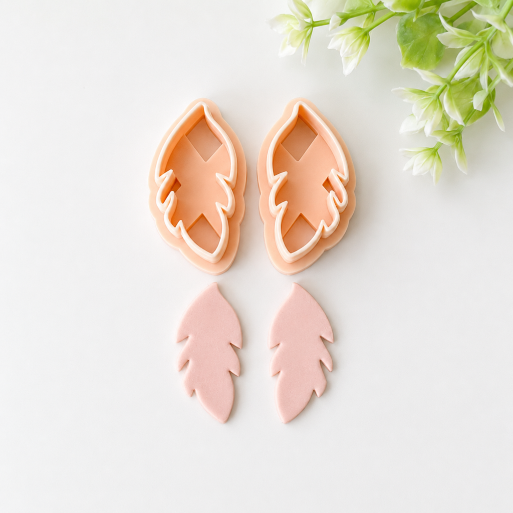 Feather Polymer Clay Earring Cutter