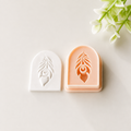 Feather Embossed Boho Arch Polymer Clay Cutter