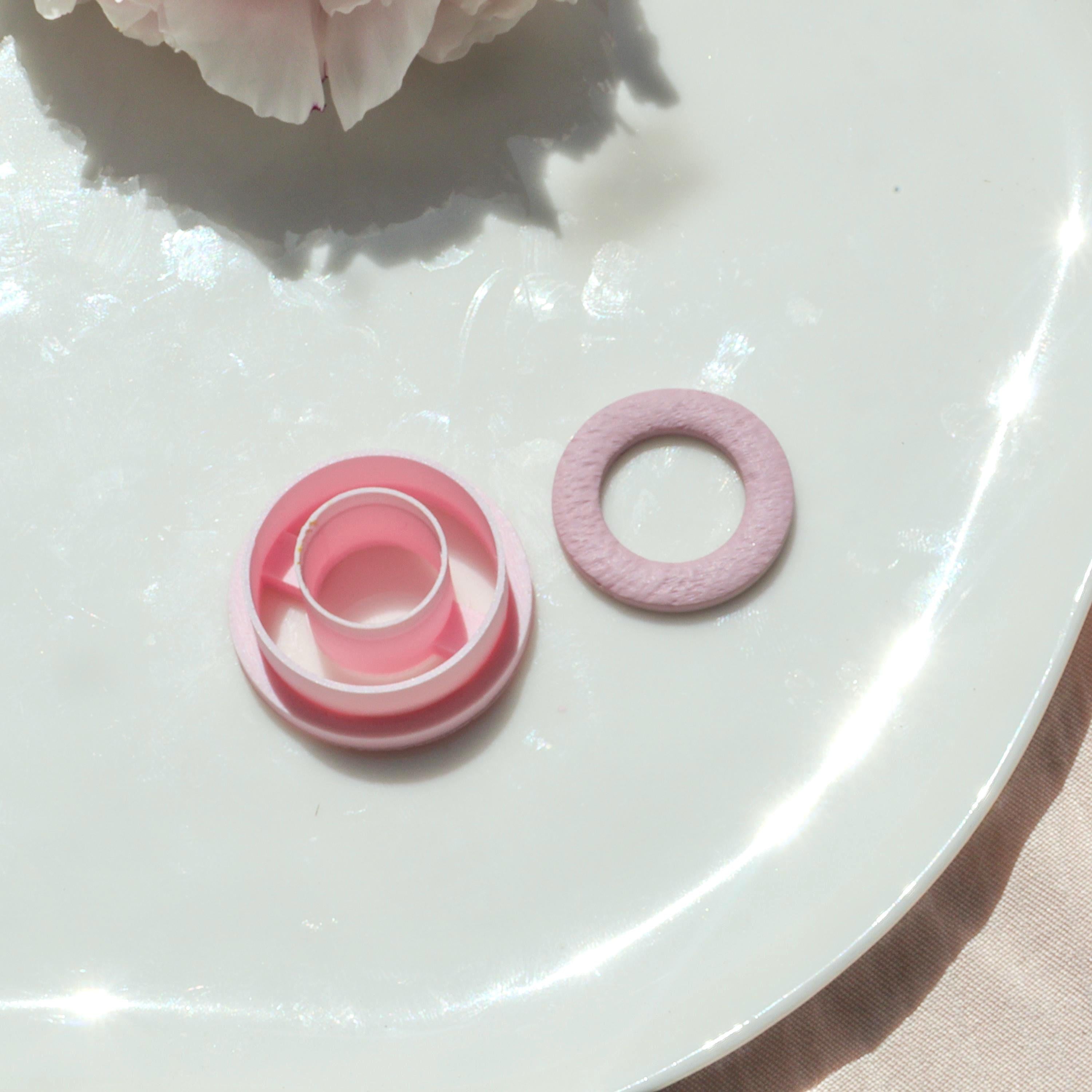 Round Donut Geometric Polymer Clay Cutter