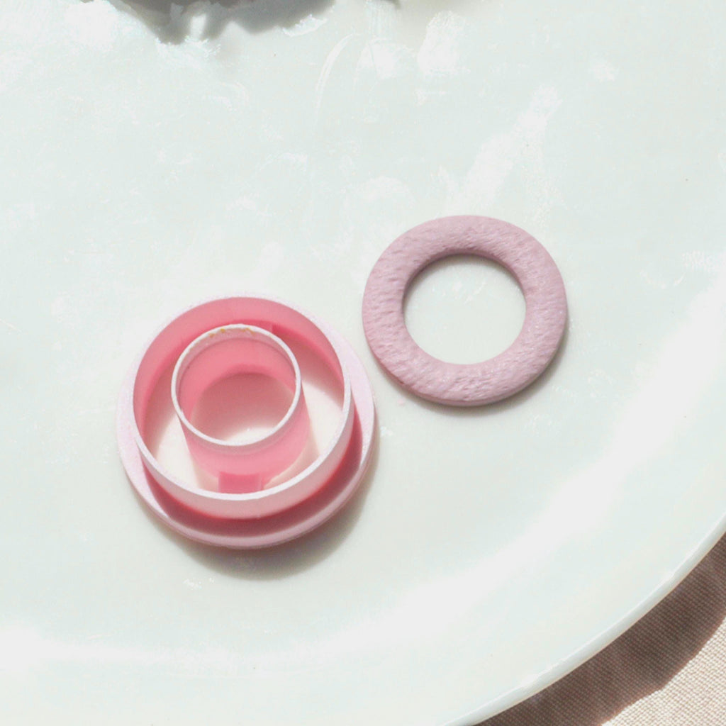 Round Donut Geometric Polymer Clay Cutter