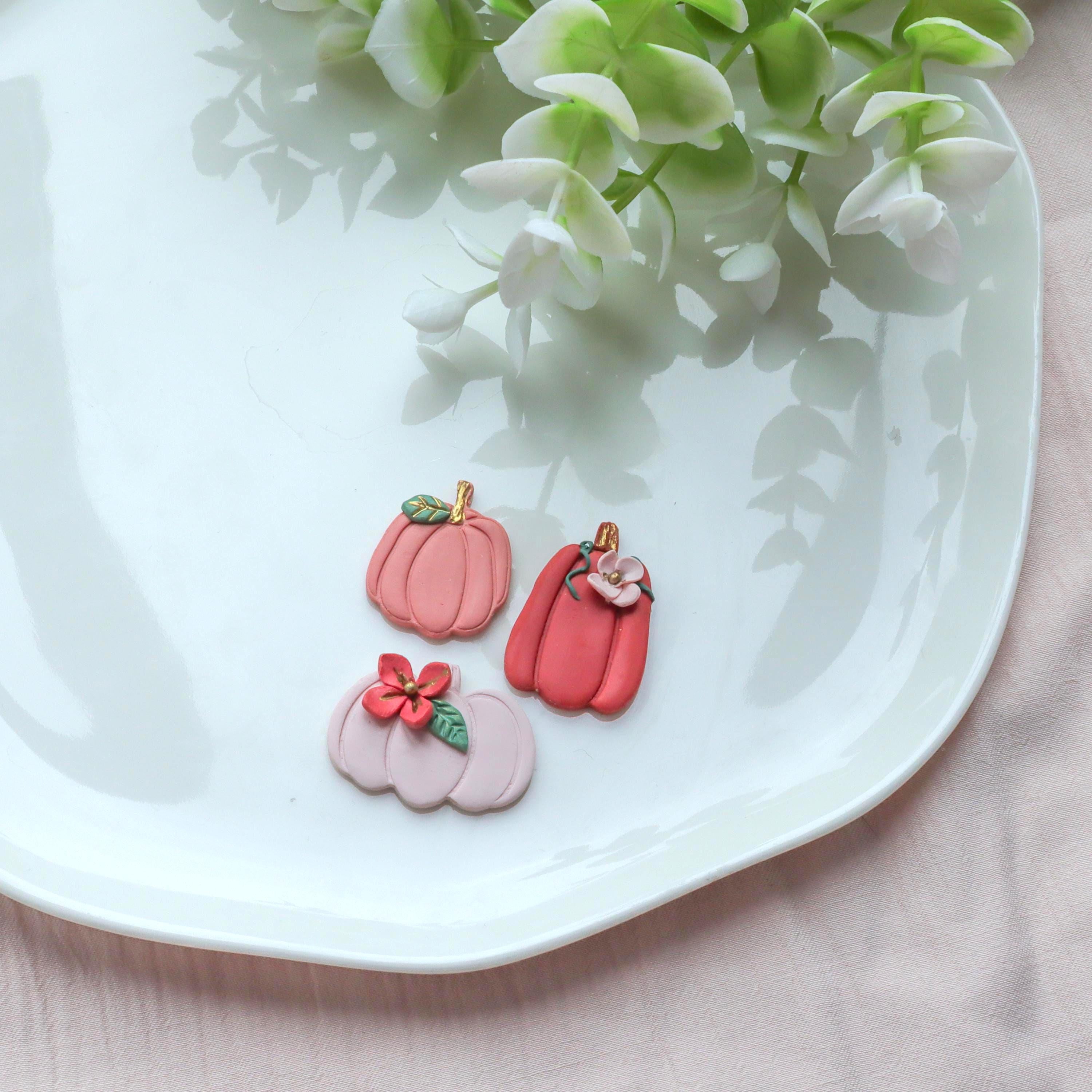 Pumpkin Polymer Clay Fall Cutter Set -  2 Pcs