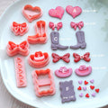 Polymer Clay Coquette Earring Cutter Set: 8 Pcs