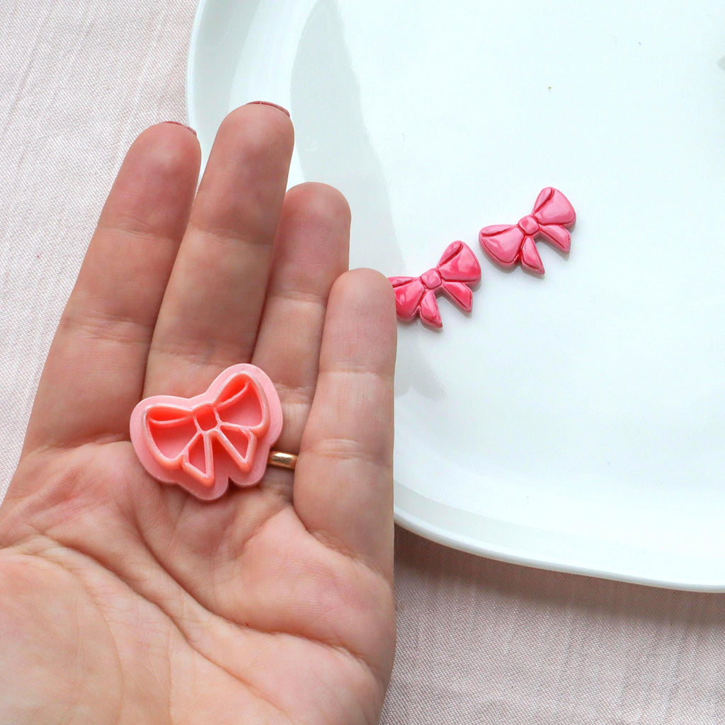 Coquette Bow Polymer Clay Romantic Cutter