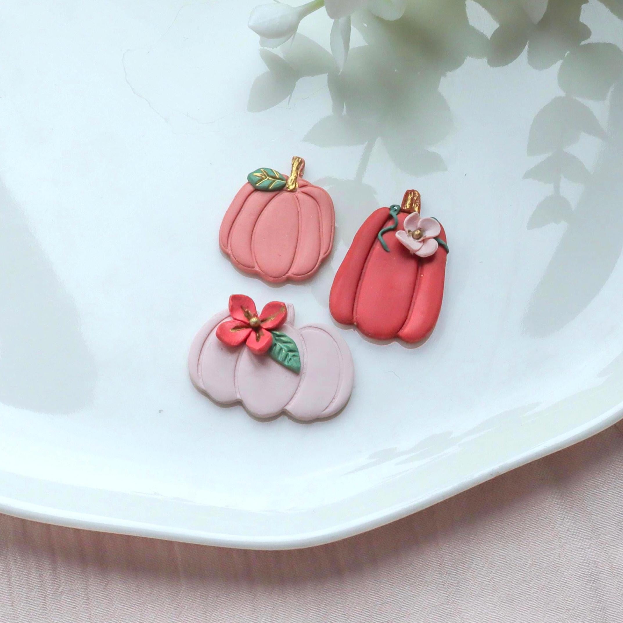 Pumpkin Polymer Clay Earring Cutter Set -  3 Pcs