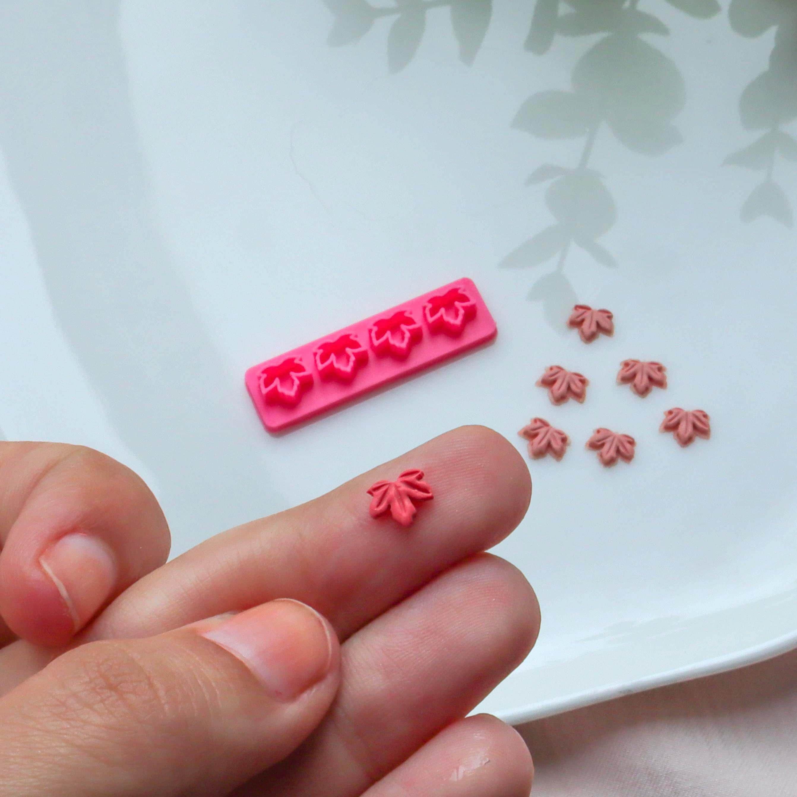Tiny Fall Leaf Polymer Clay Cutter Set
