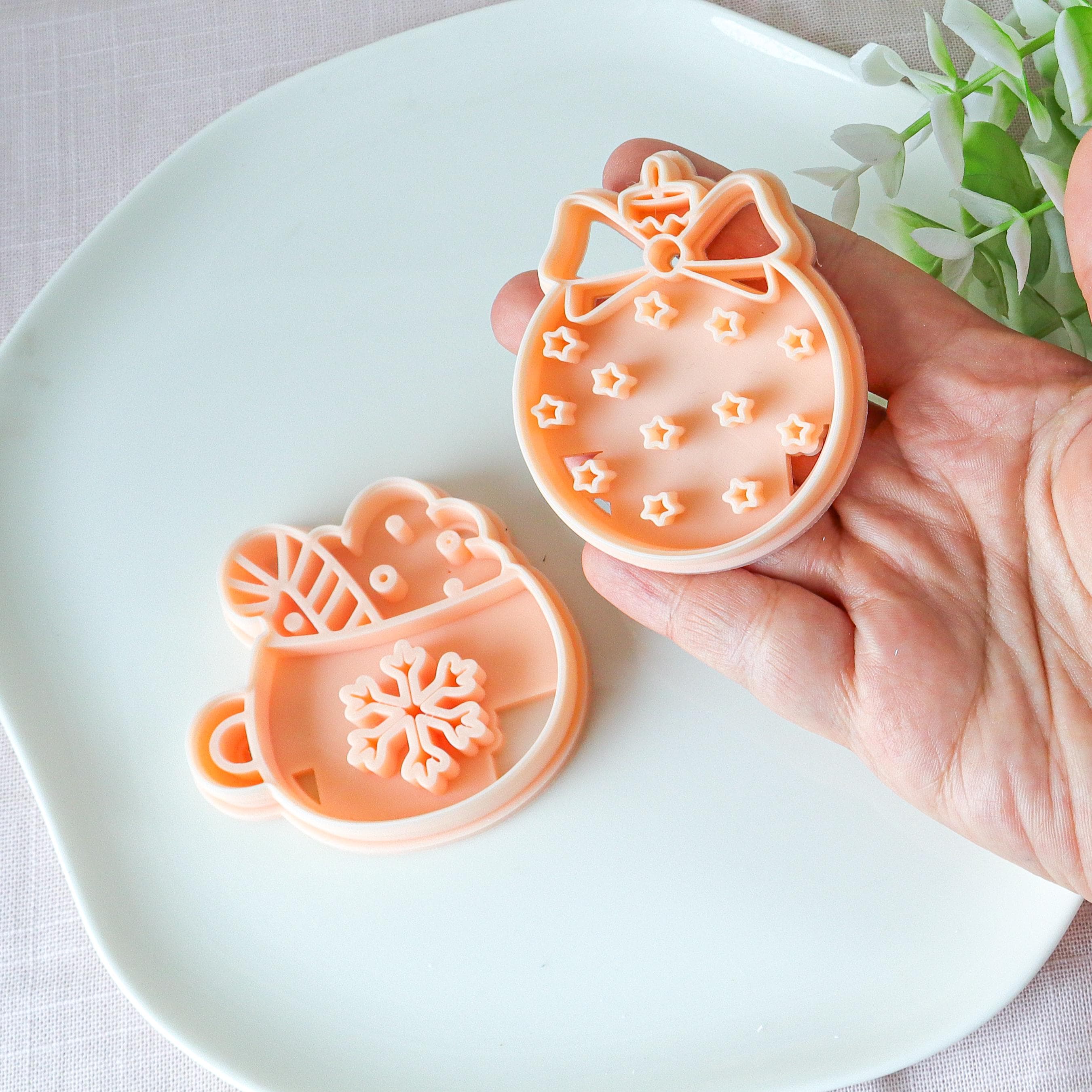 Christmas Mug Polymer Clay Ornament Cutter