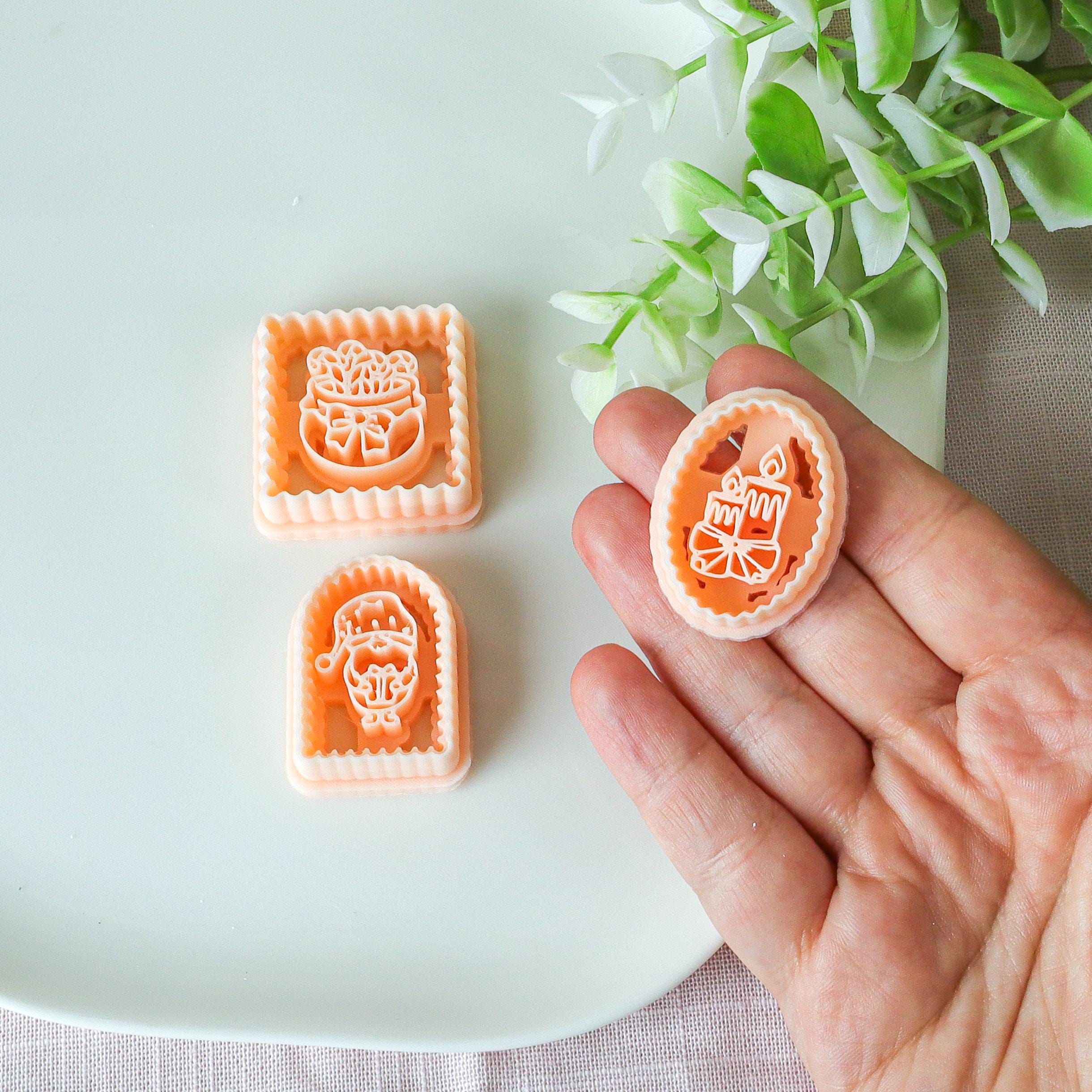 Christmas Holiday Imprinted Polymer Clay Cutter