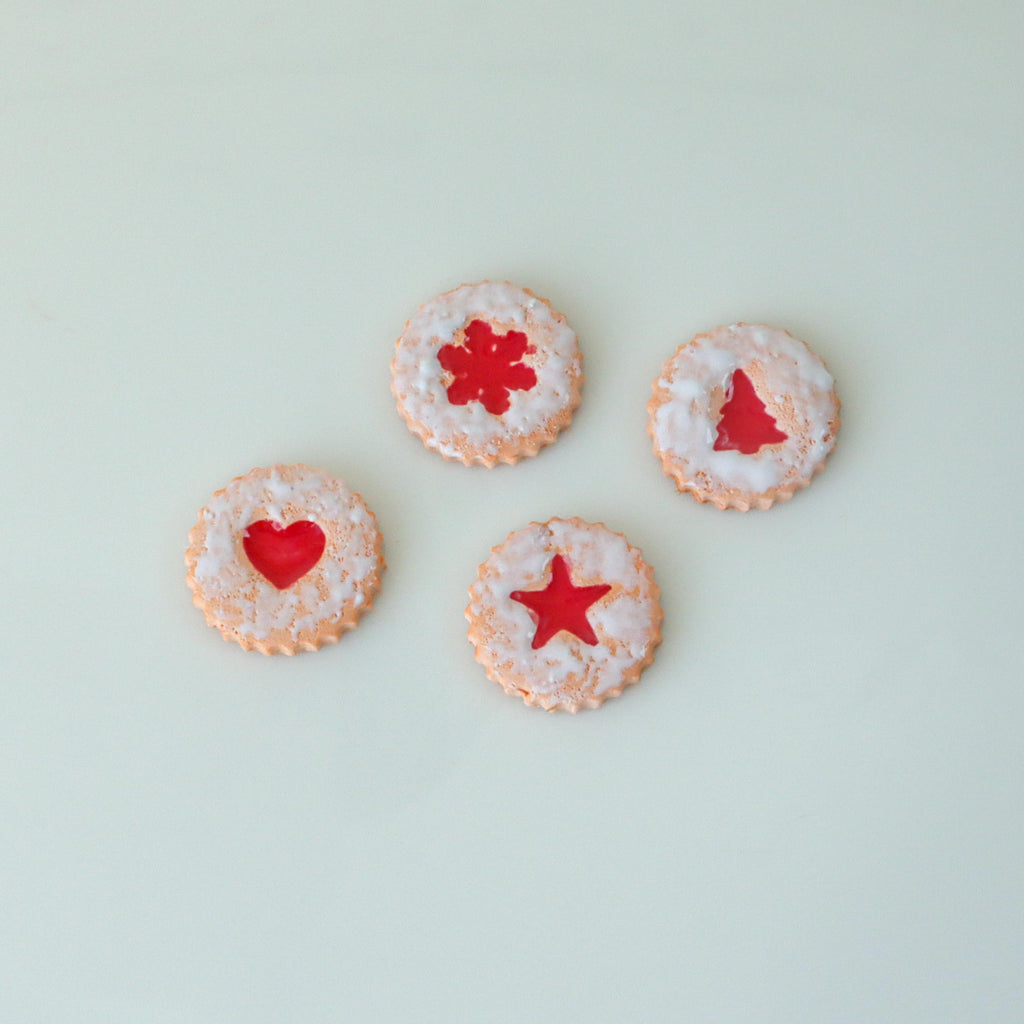 Jam Sandwich Cookies Polymer Clay Christmas Cutter Set