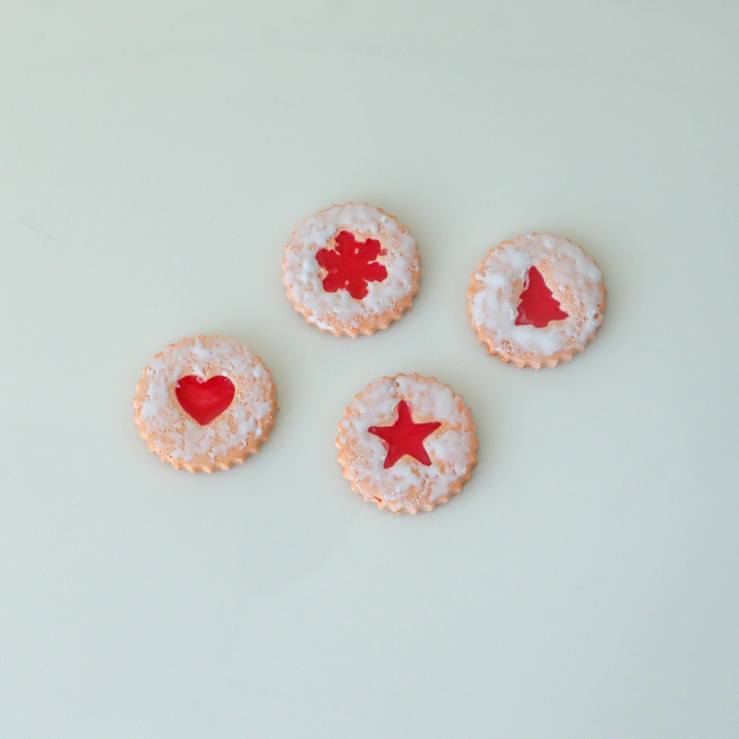 Jam Sandwich Cookies Polymer Clay Christmas Cutter Set