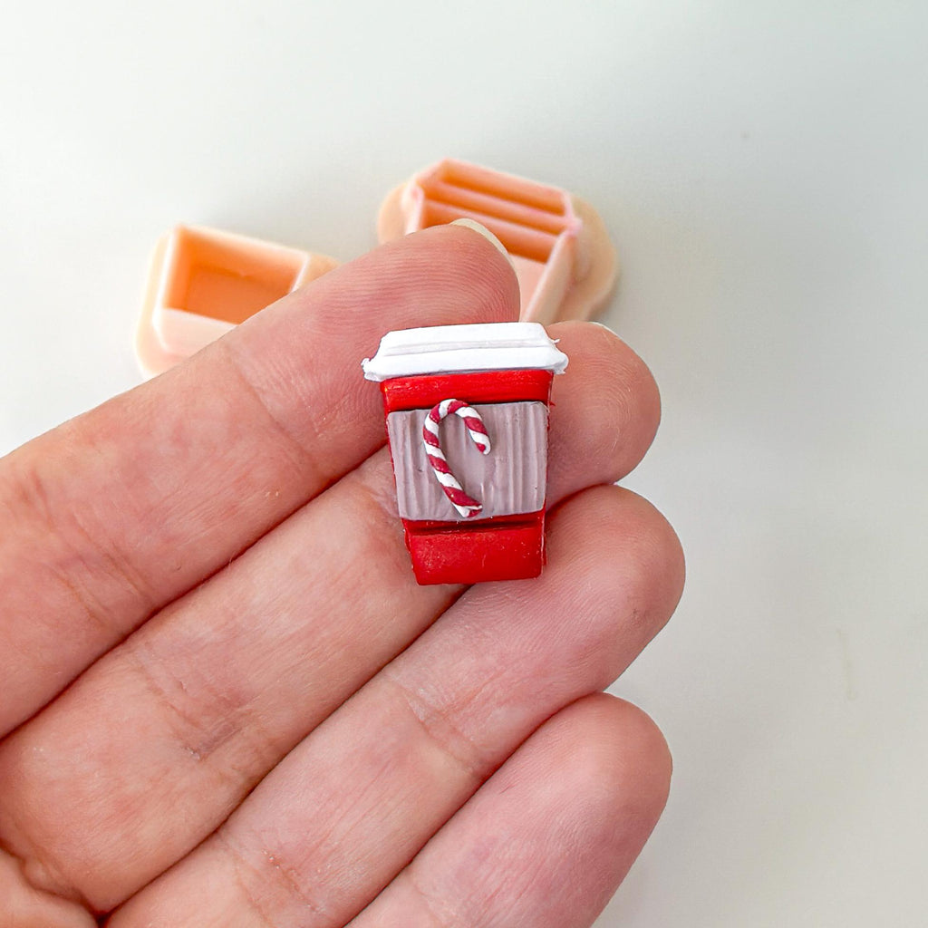 Coffee Cup Polymer Clay Winter Cutter Set