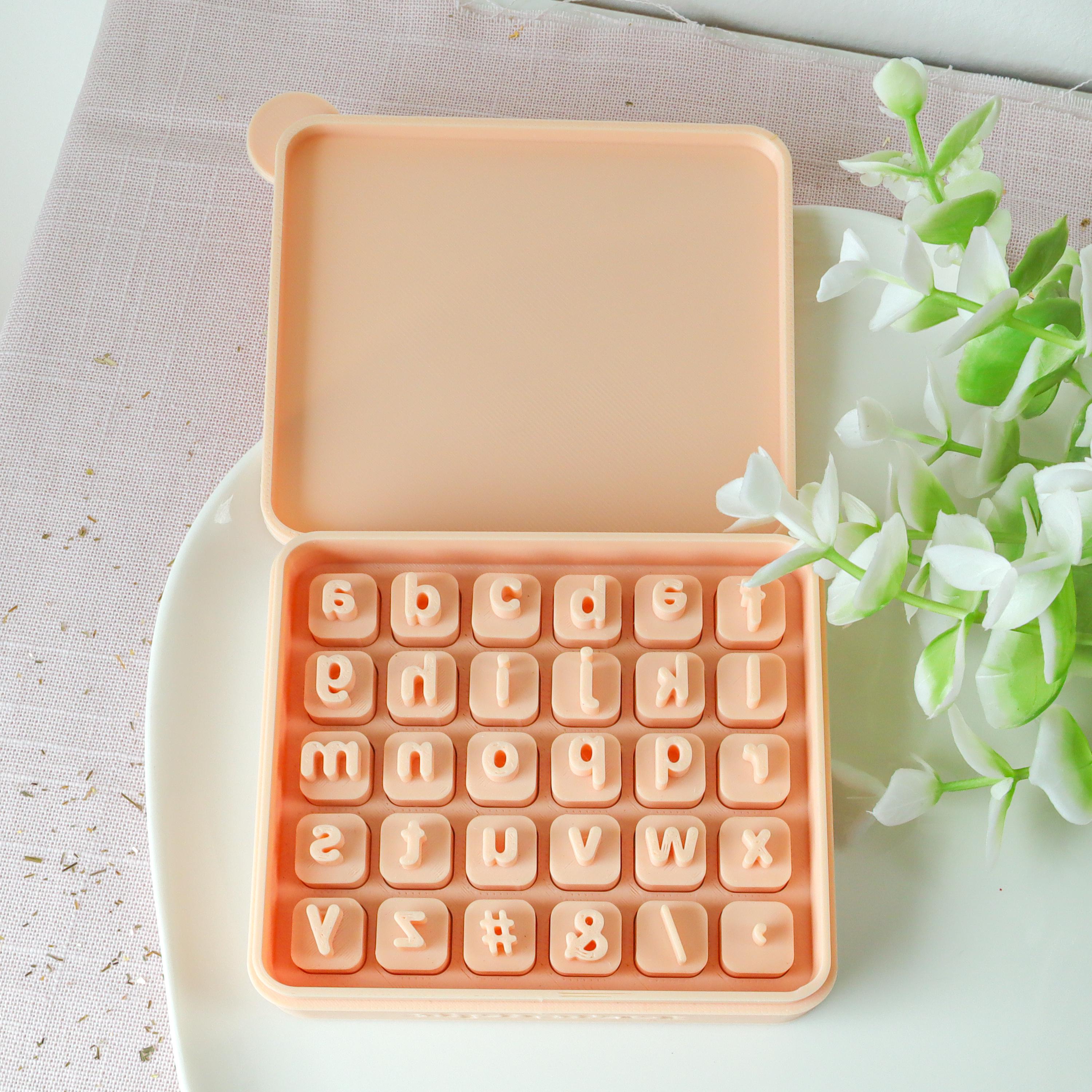 Lowercase Alphabet Stamp Set- 8mm-12mm Letters Embossing Tool