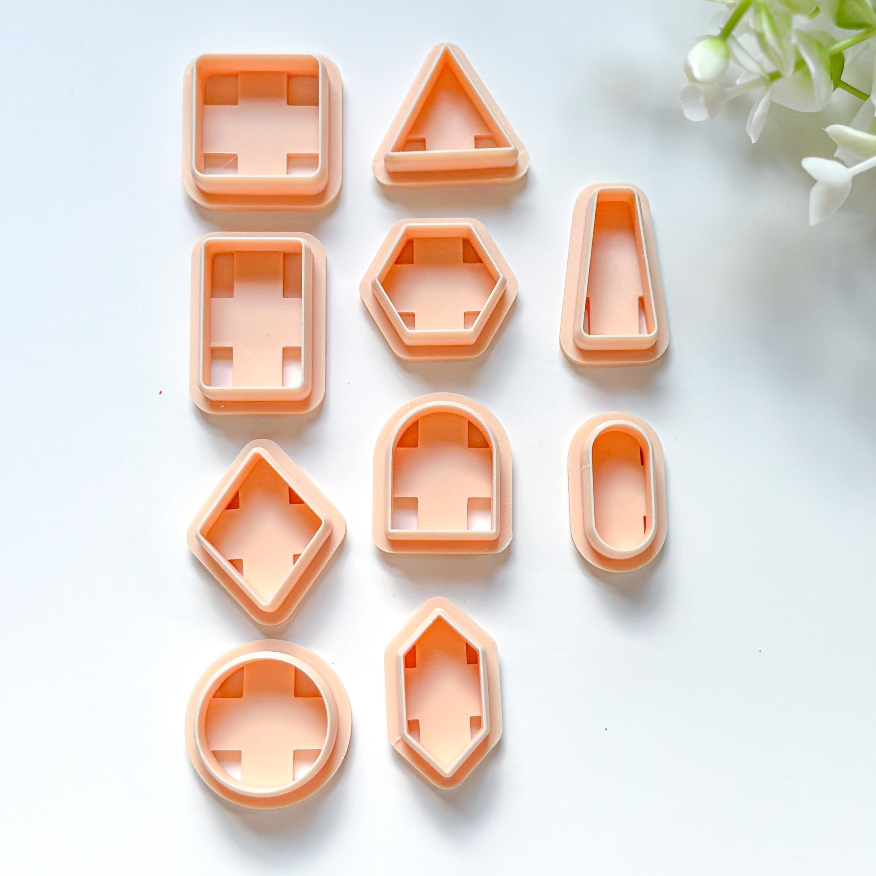 Basic Shapes Polymer Clay Cutter Set- 20 Pcs