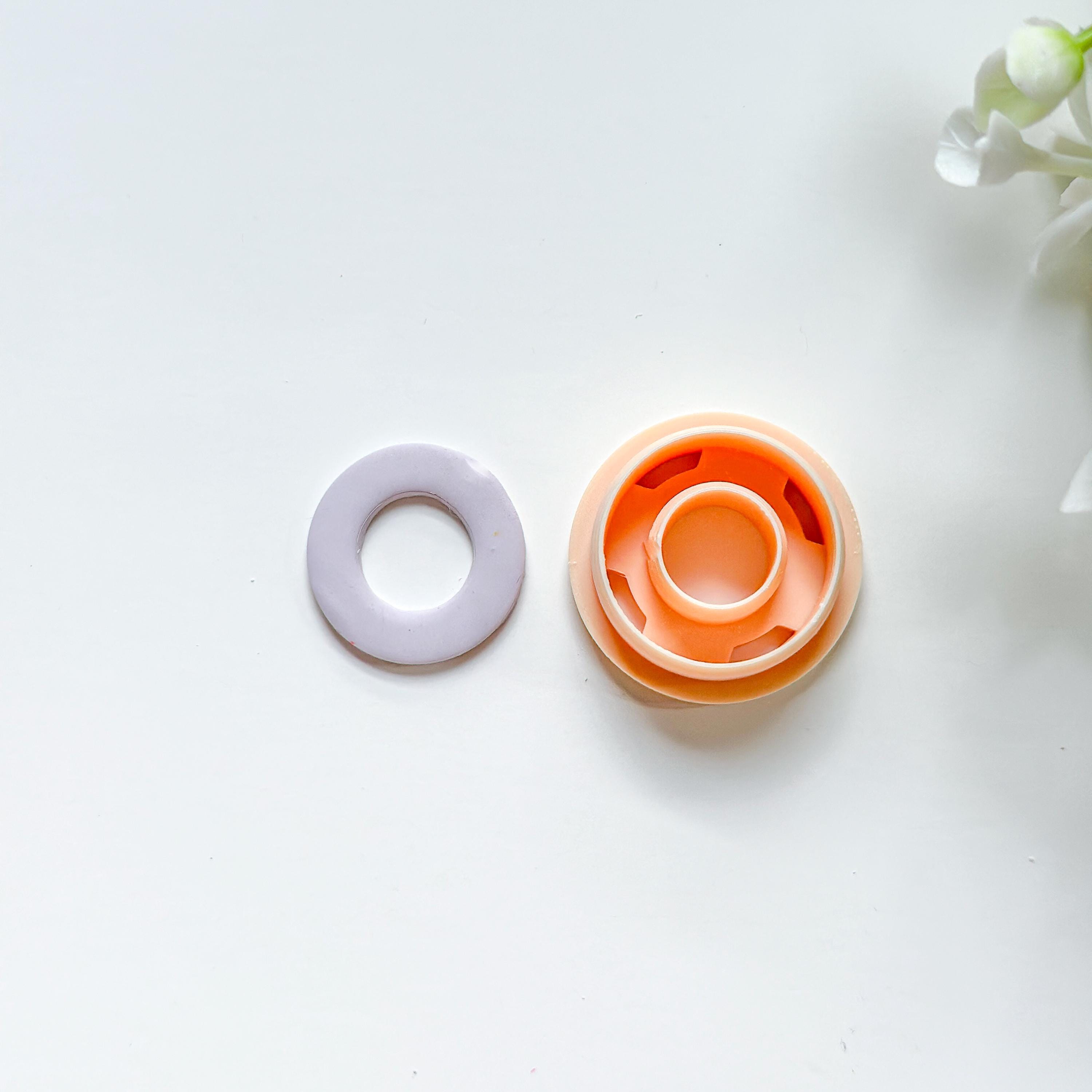 Geometric Donut Shapes Polymer Clay Cutter Bundle- 10 Pcs