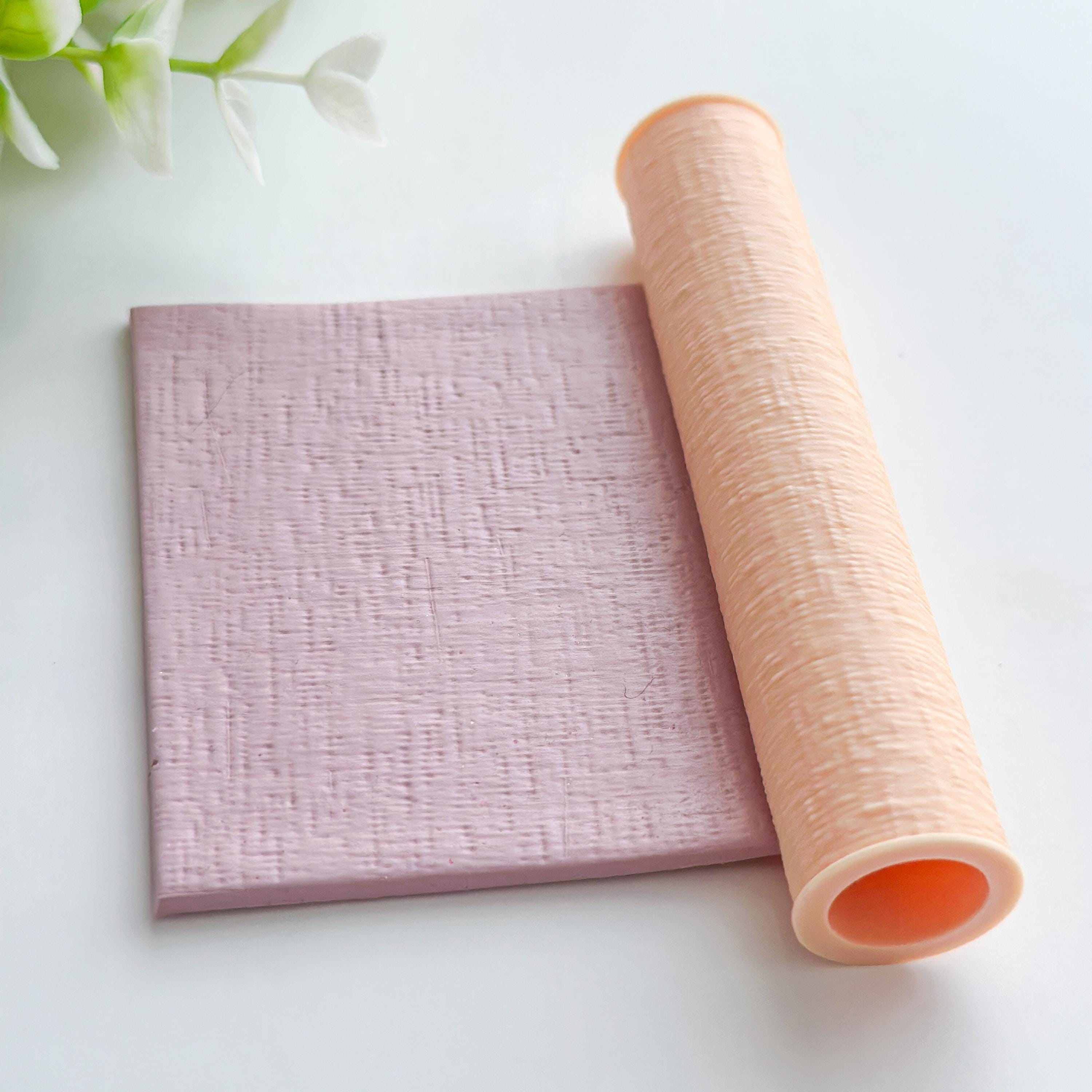 Textile Polymer Clay Texture Roller Tool – 10cm