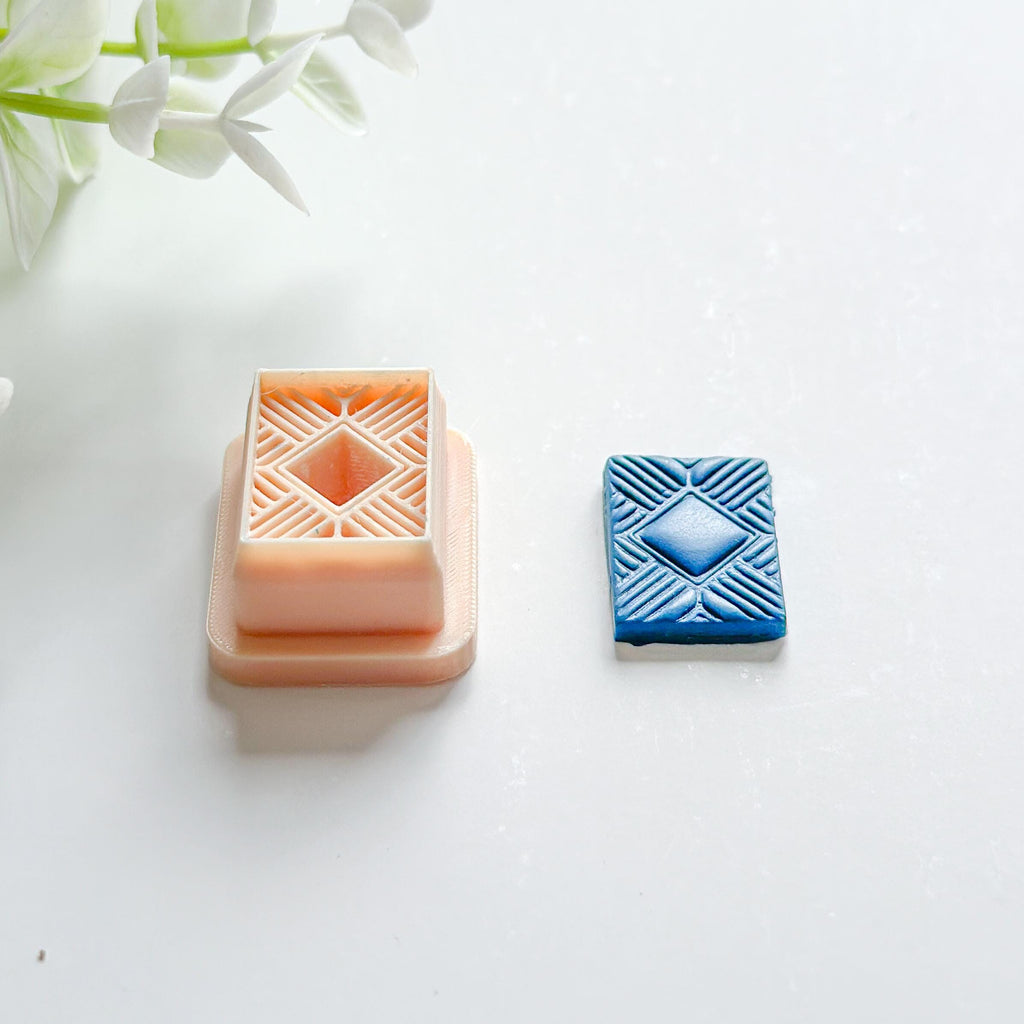 Geometric Art Deco Polymer Clay Earring Cutter