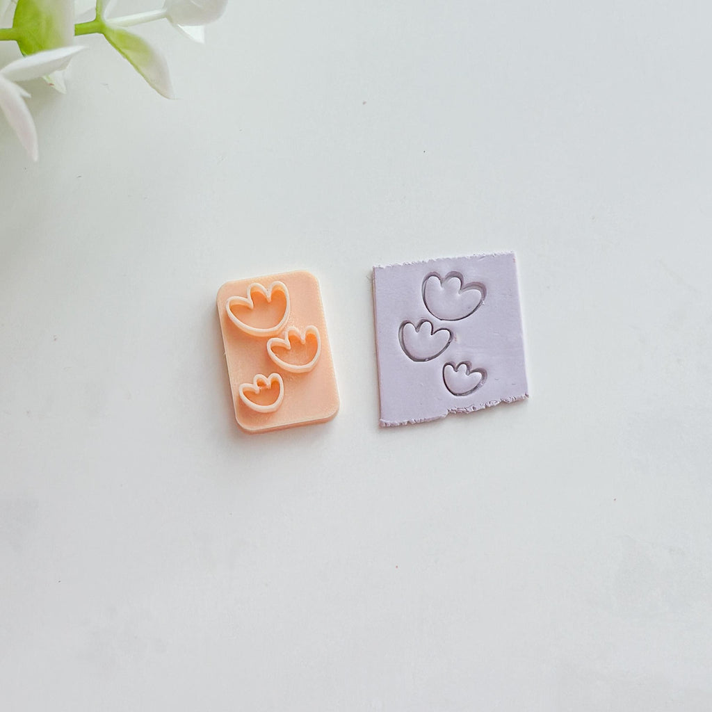 Tulip Flower Polymer Clay Micro Cutter (3–6 mm)