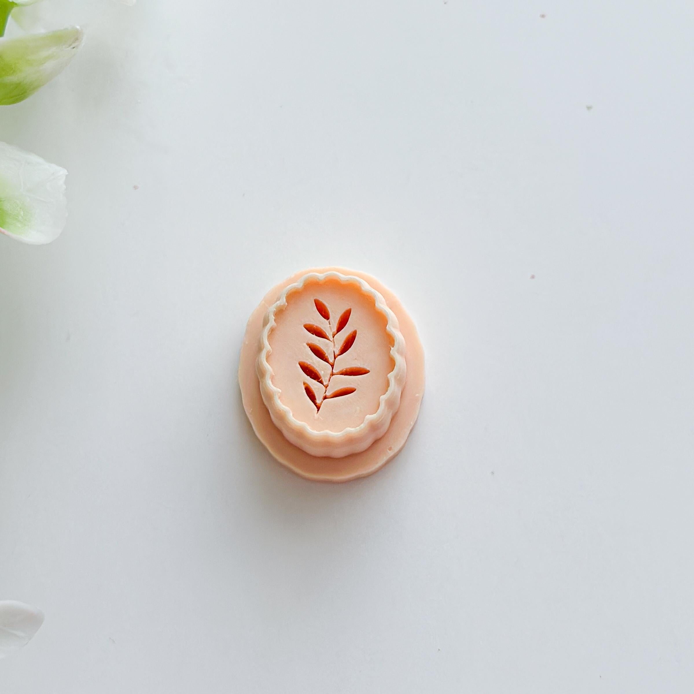 Leaf Embossed Polymer Clay Cutter
