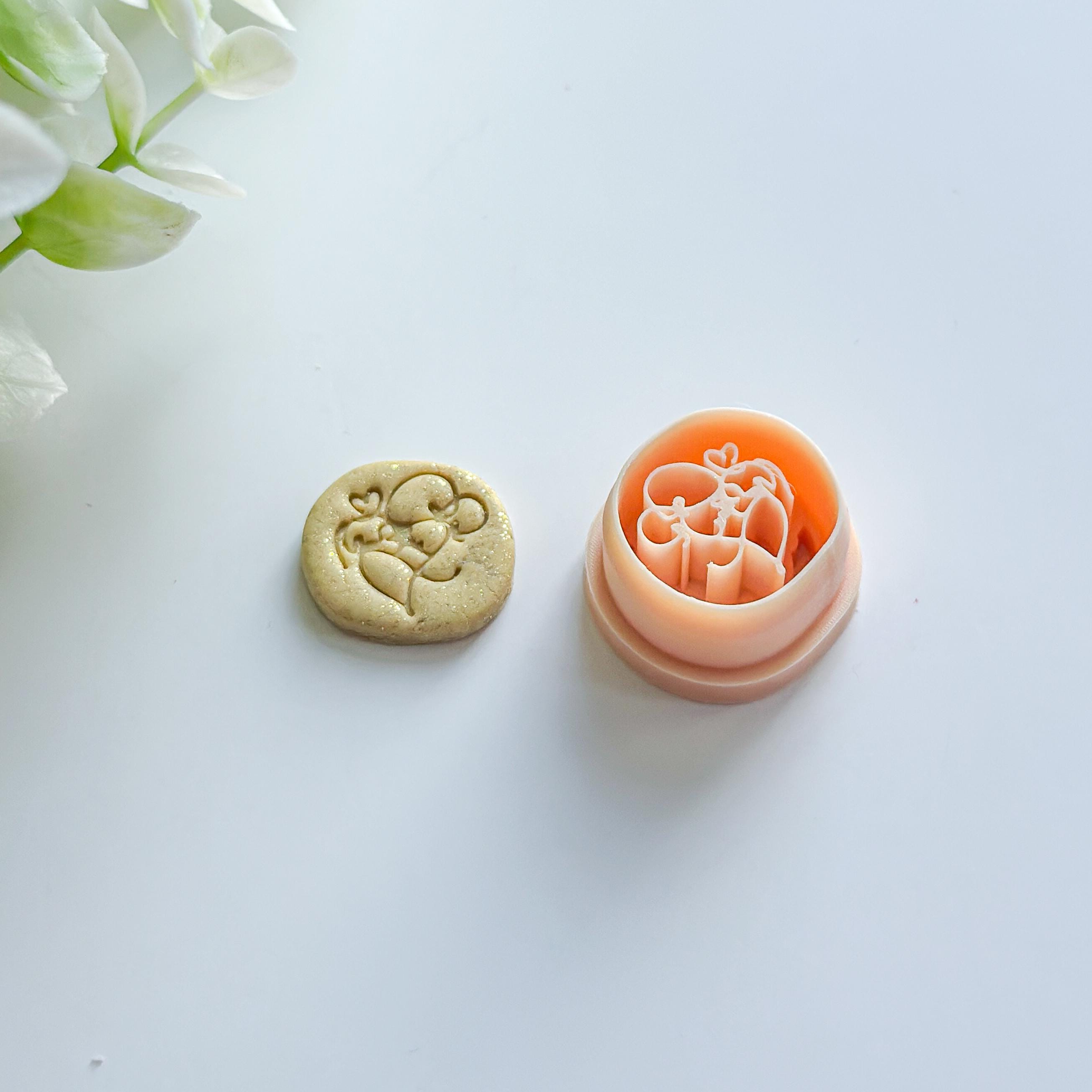 Mama Holding Her Baby Imprint Polymer Clay Cutter