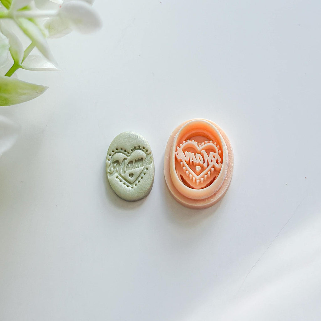 Mama Imprint Polymer Clay Oval Cutter