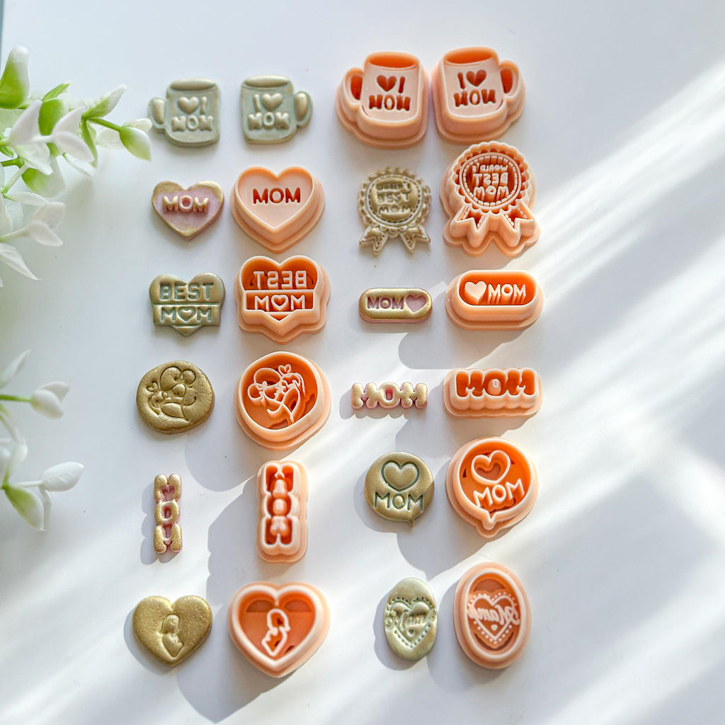 Mother's Day Clay Cutter Set – 14 Piece Collection