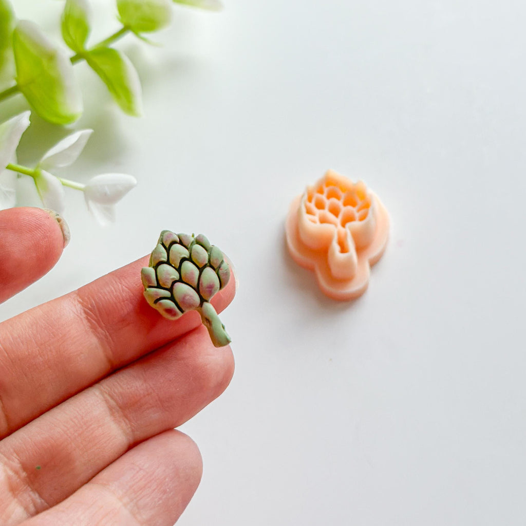 Artichoke Polymer Clay Vegetable Earring Cutter