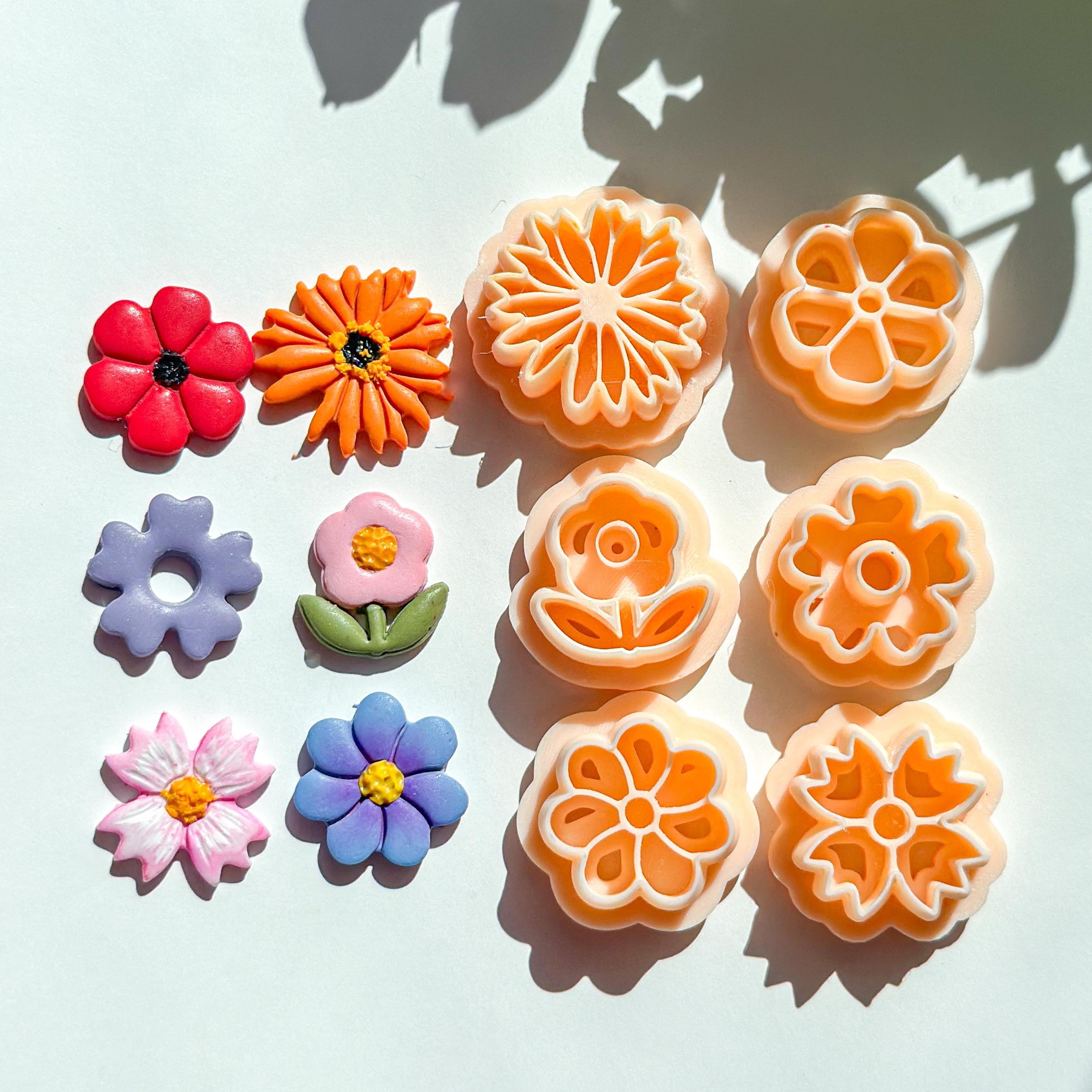 Cosmos Flower Polymer Clay Cutter