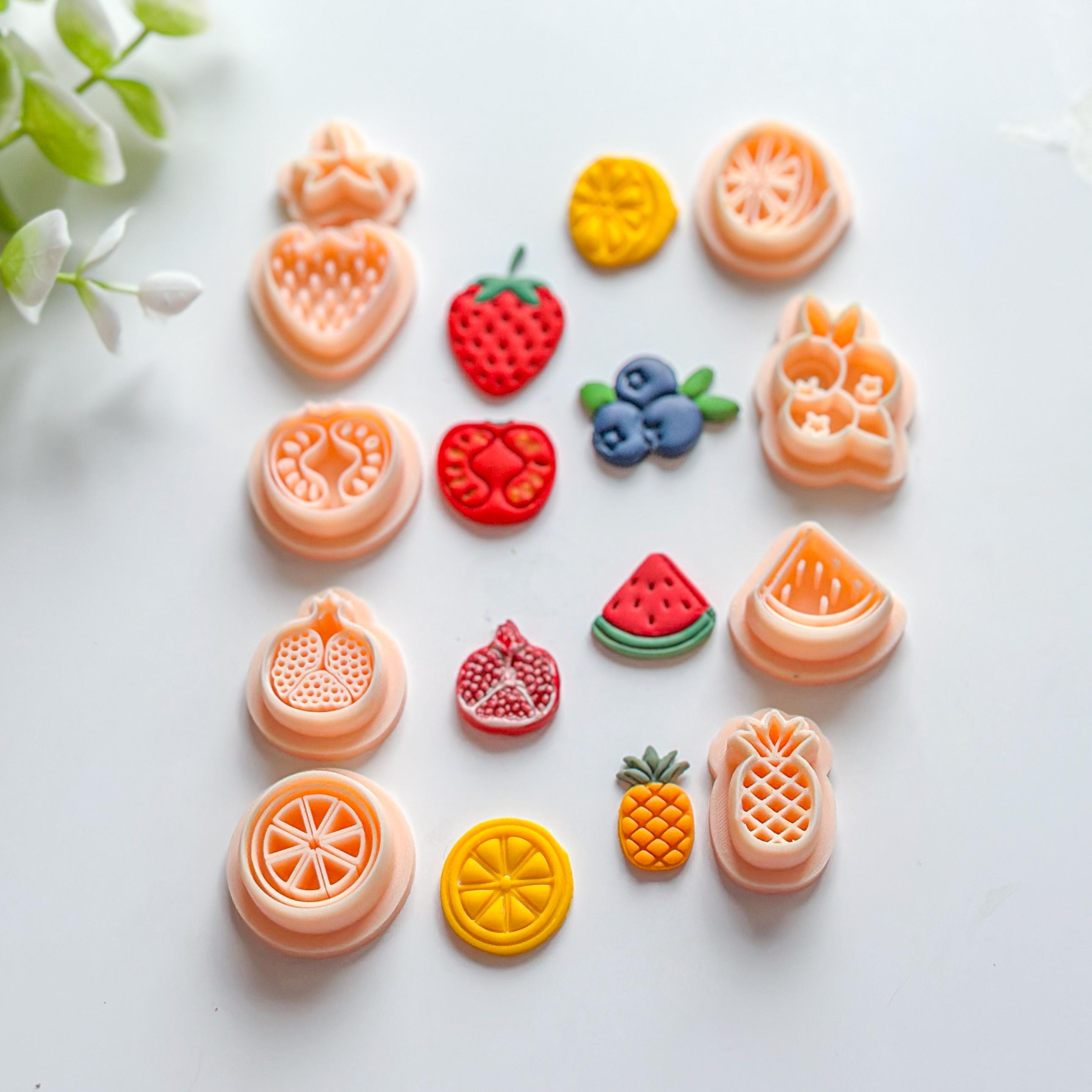 Ananas Polymer Clay Fruit Earring Cutter