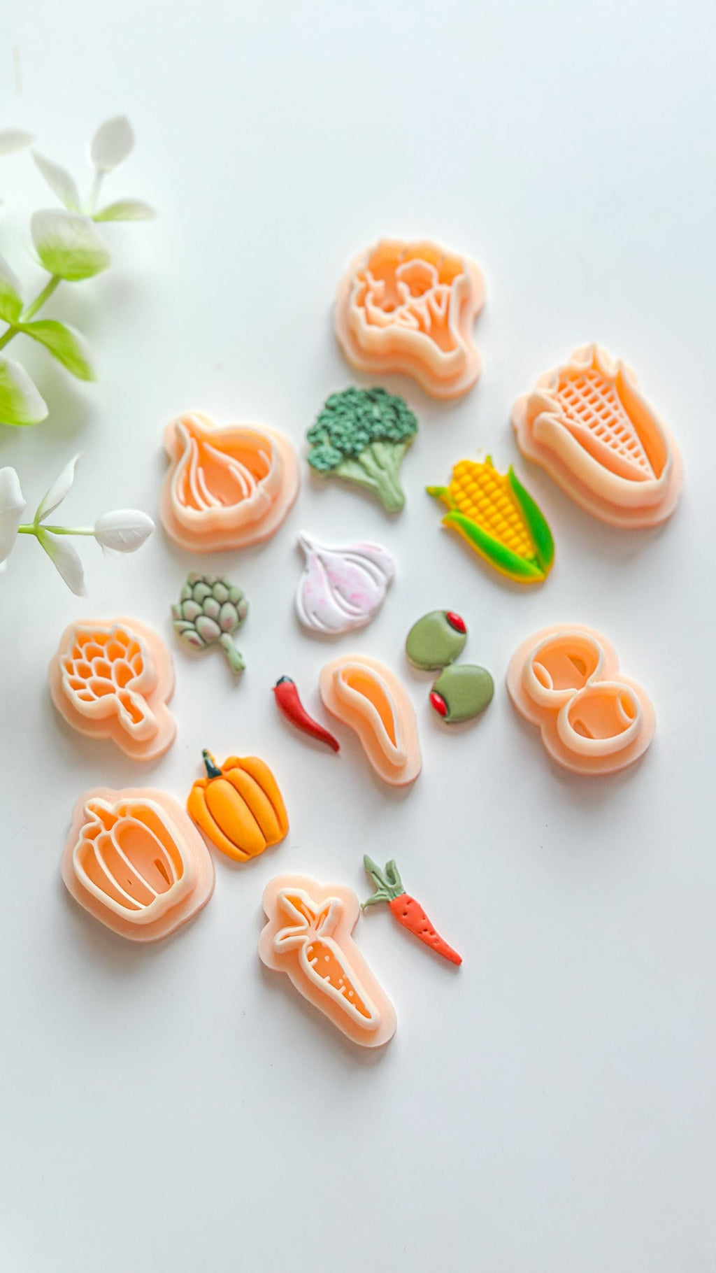 Paprika Polymer Clay Vegetable Cutter