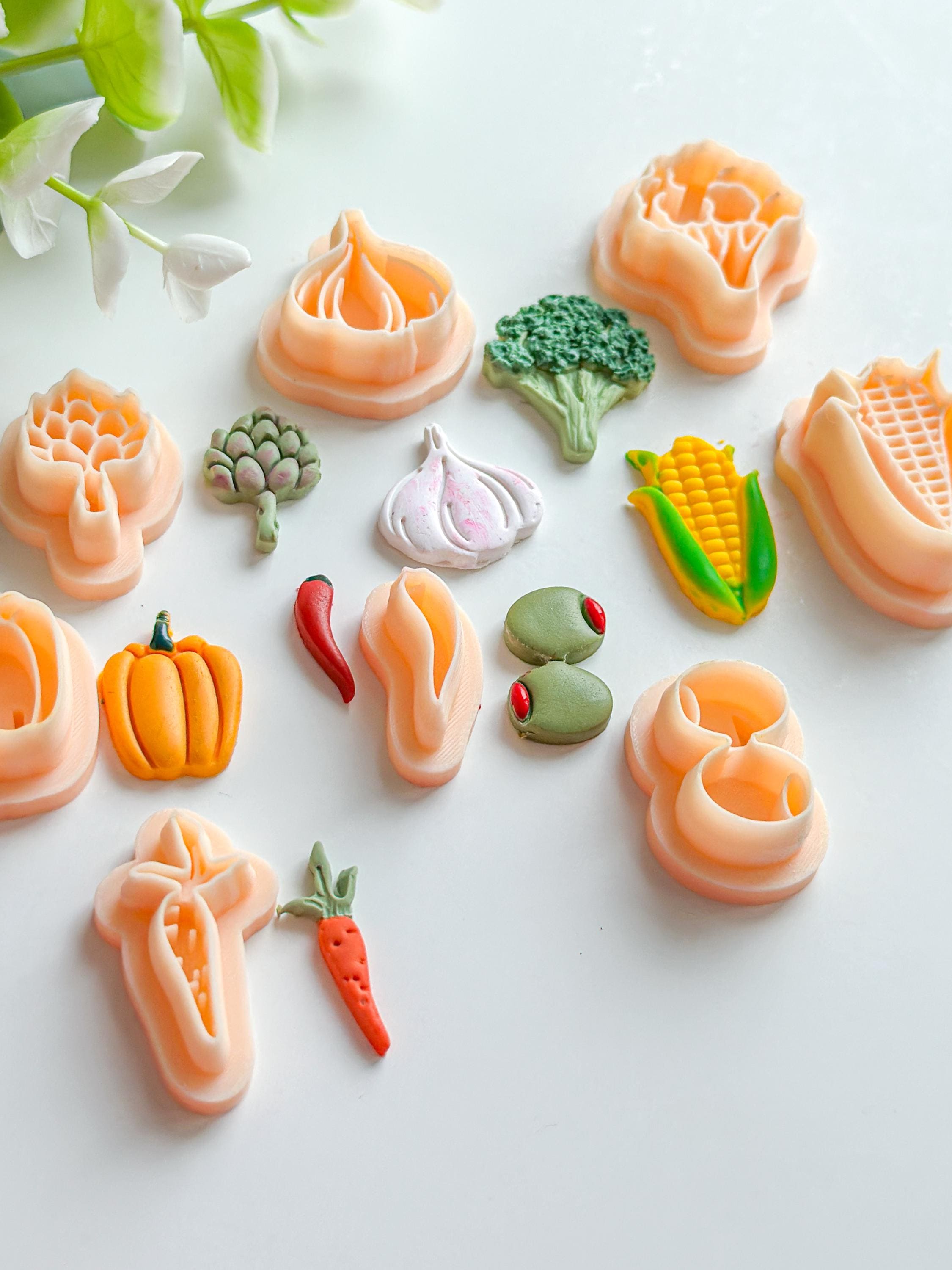 Broccoli Polymer Clay Vegetable Earring Cutter