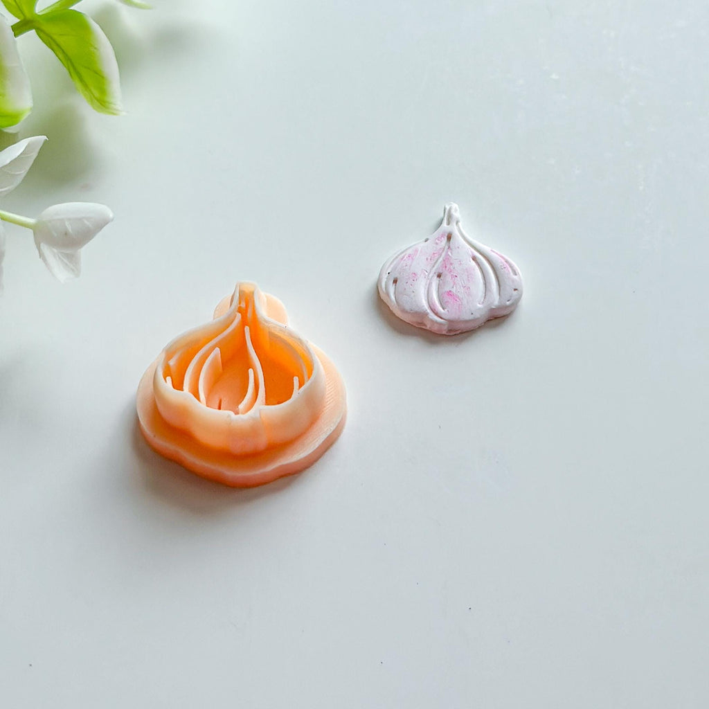 Garlic Polymer Clay Vegetable Earring Cutter