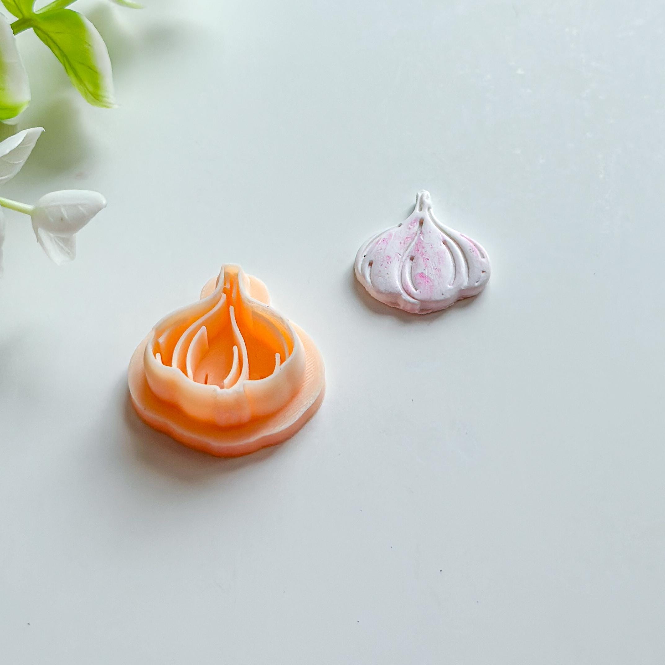Garlic Polymer Clay Vegetable Earring Cutter