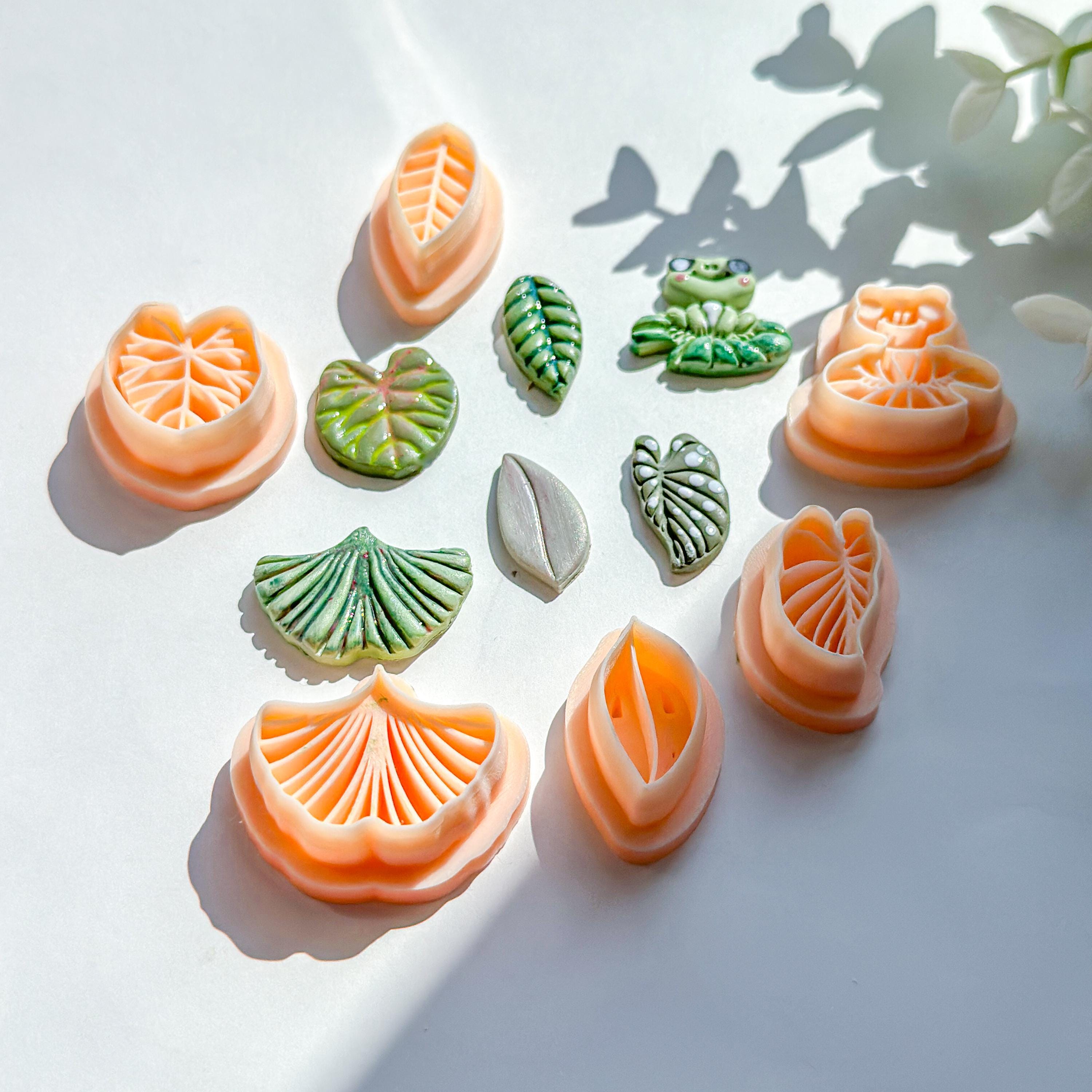 Gingko Leaf Polymer Clay  Botanical  Earring Cutter