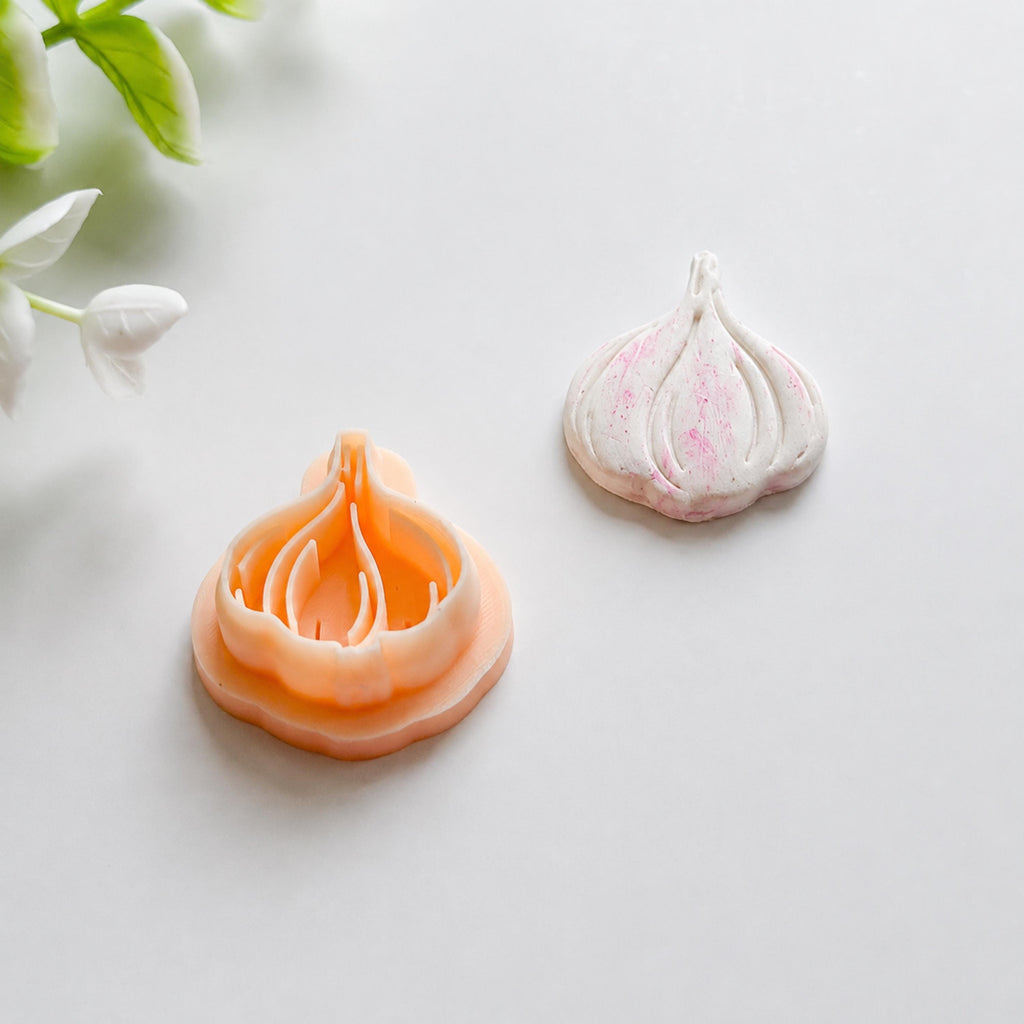 Garlic Polymer Clay Vegetable Earring Cutter
