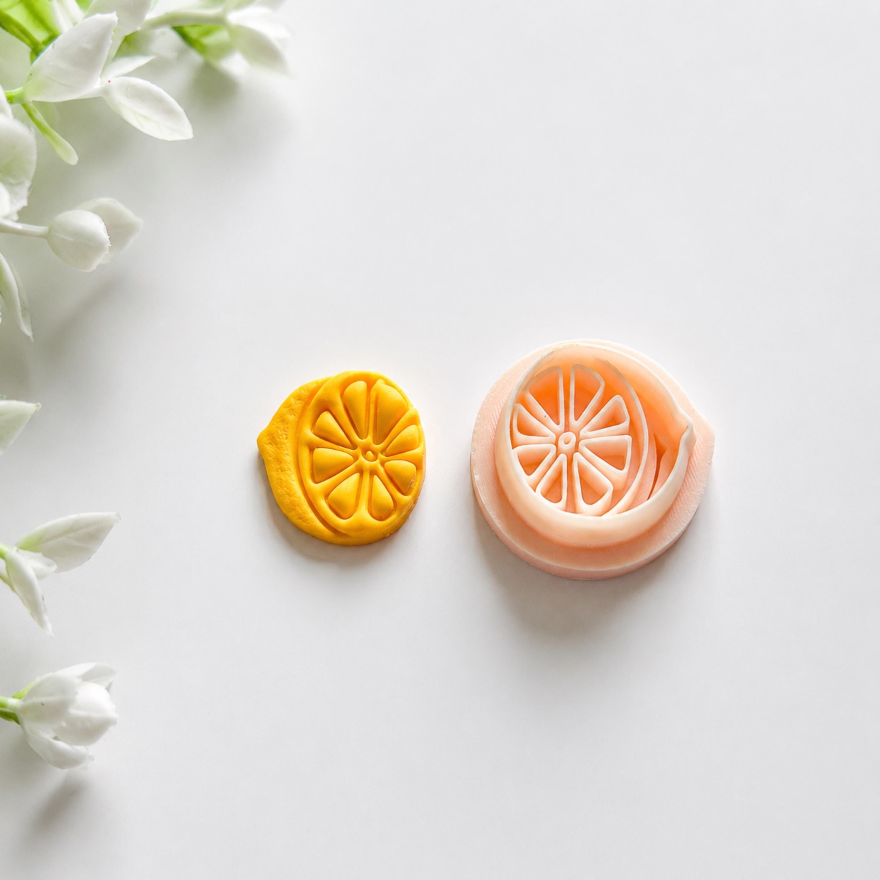 Lemon Polymer Clay  Fruit Earring Cutter