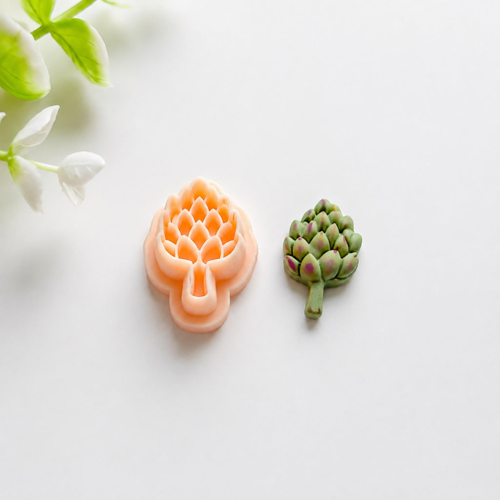 Artichoke Polymer Clay Vegetable Earring Cutter