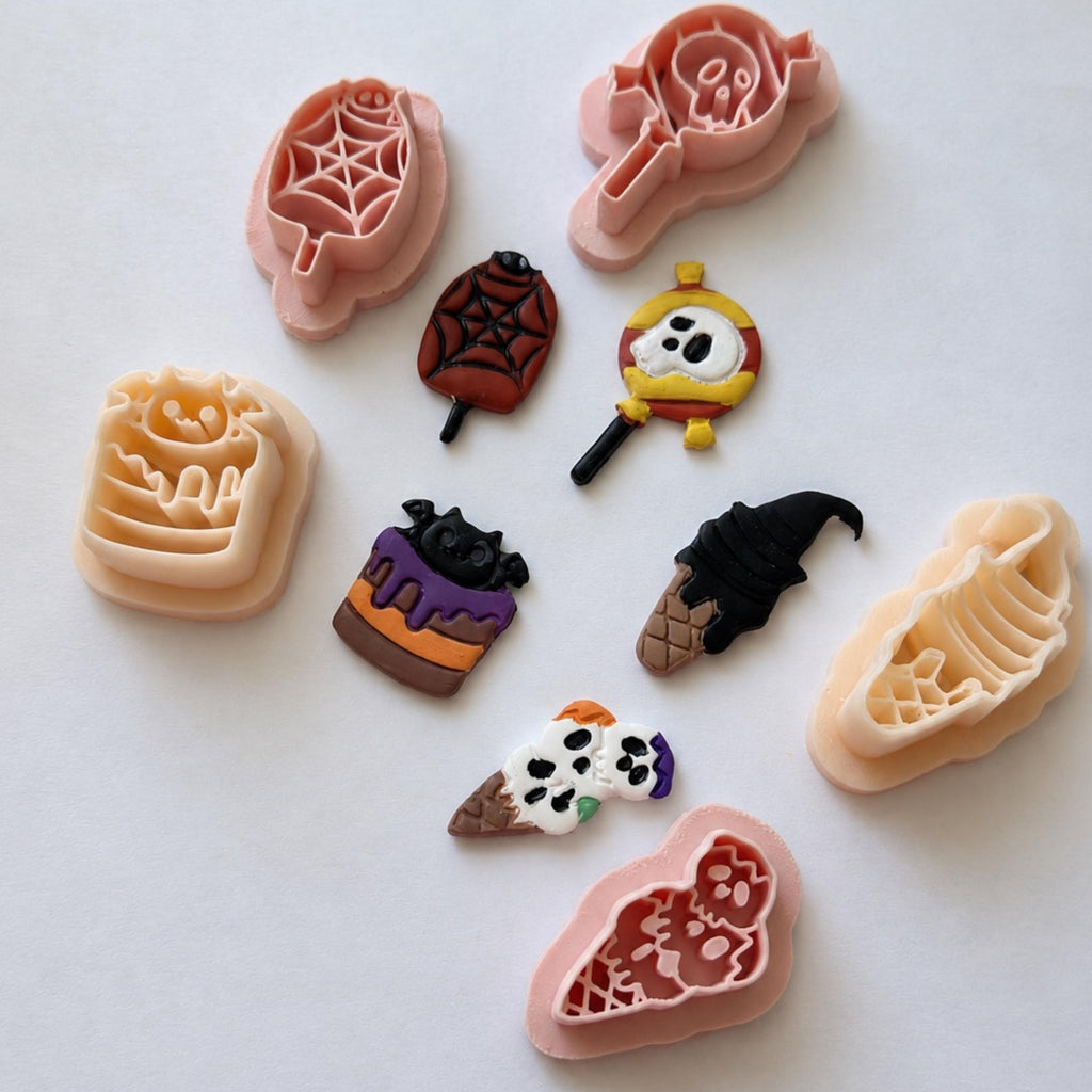Witch Hat Ice Cream Cone Polymer Clay Cutter | Halloween Earring Cutter