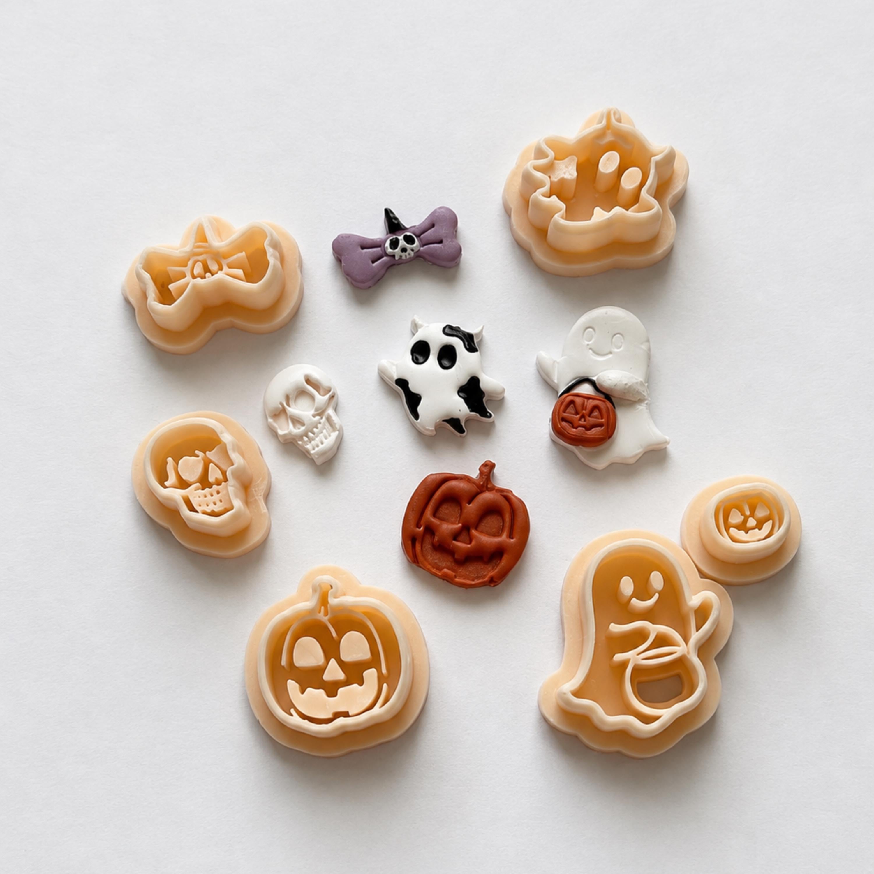 Trick or Treat Ghost Polymer Clay Cutter Set | Halloween Earring Cutter