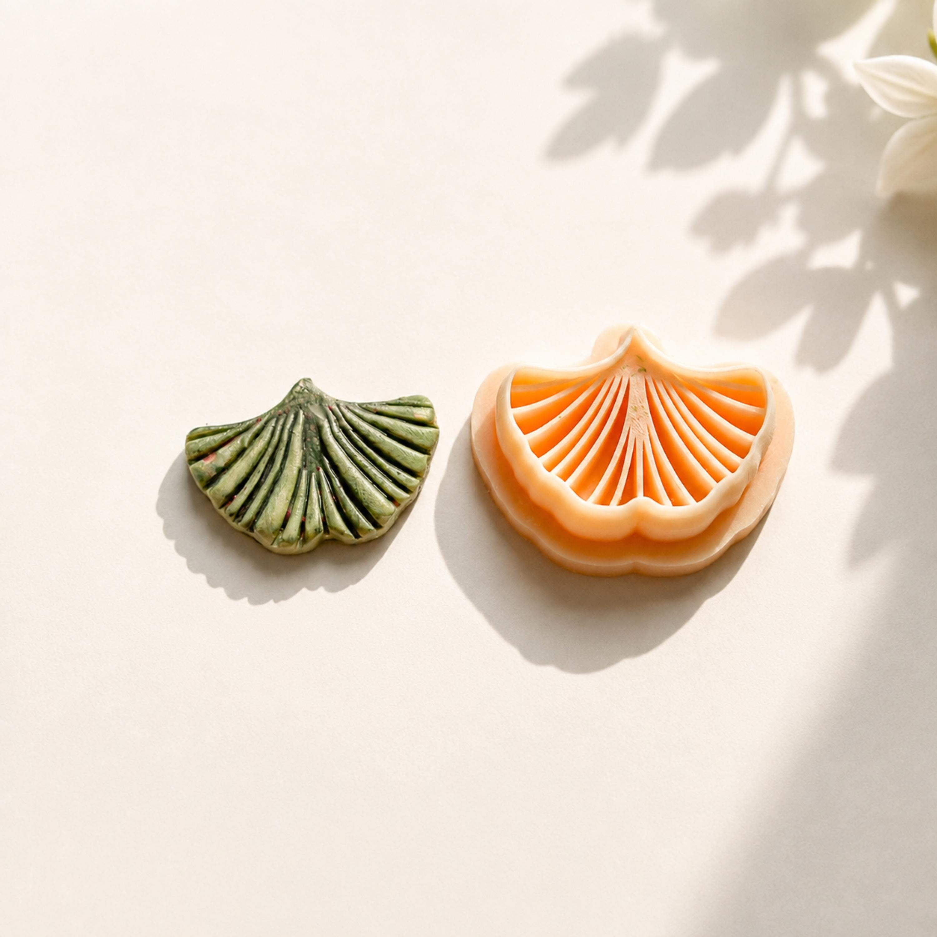 Gingko Leaf Polymer Clay  Botanical  Earring Cutter